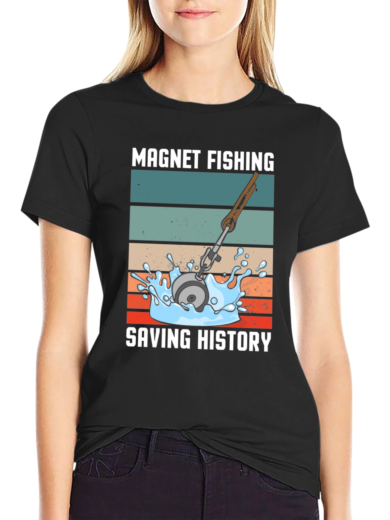 Magnet Fishing Saving History T-Shirt