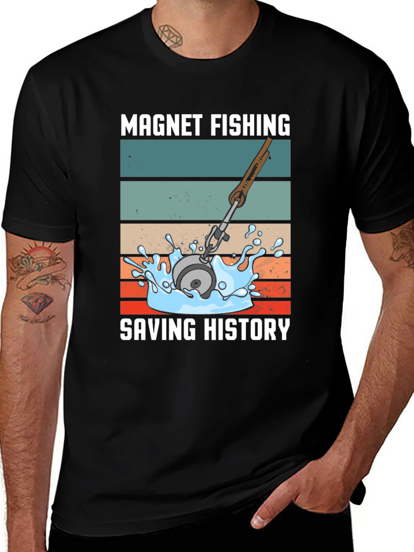 Magnet Fishing Saving History T-Shirt
