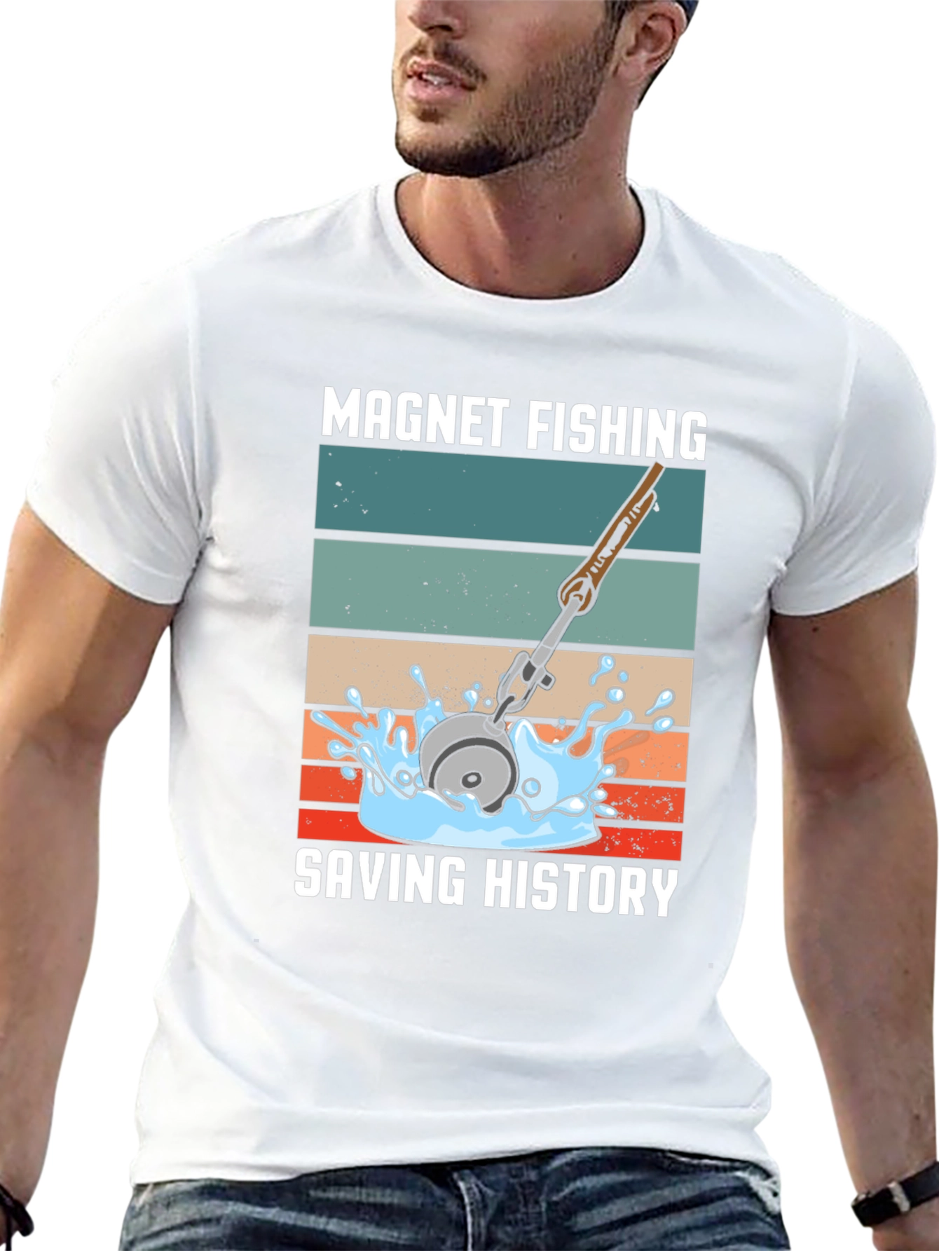 Magnet Fishing Saving History T-Shirt