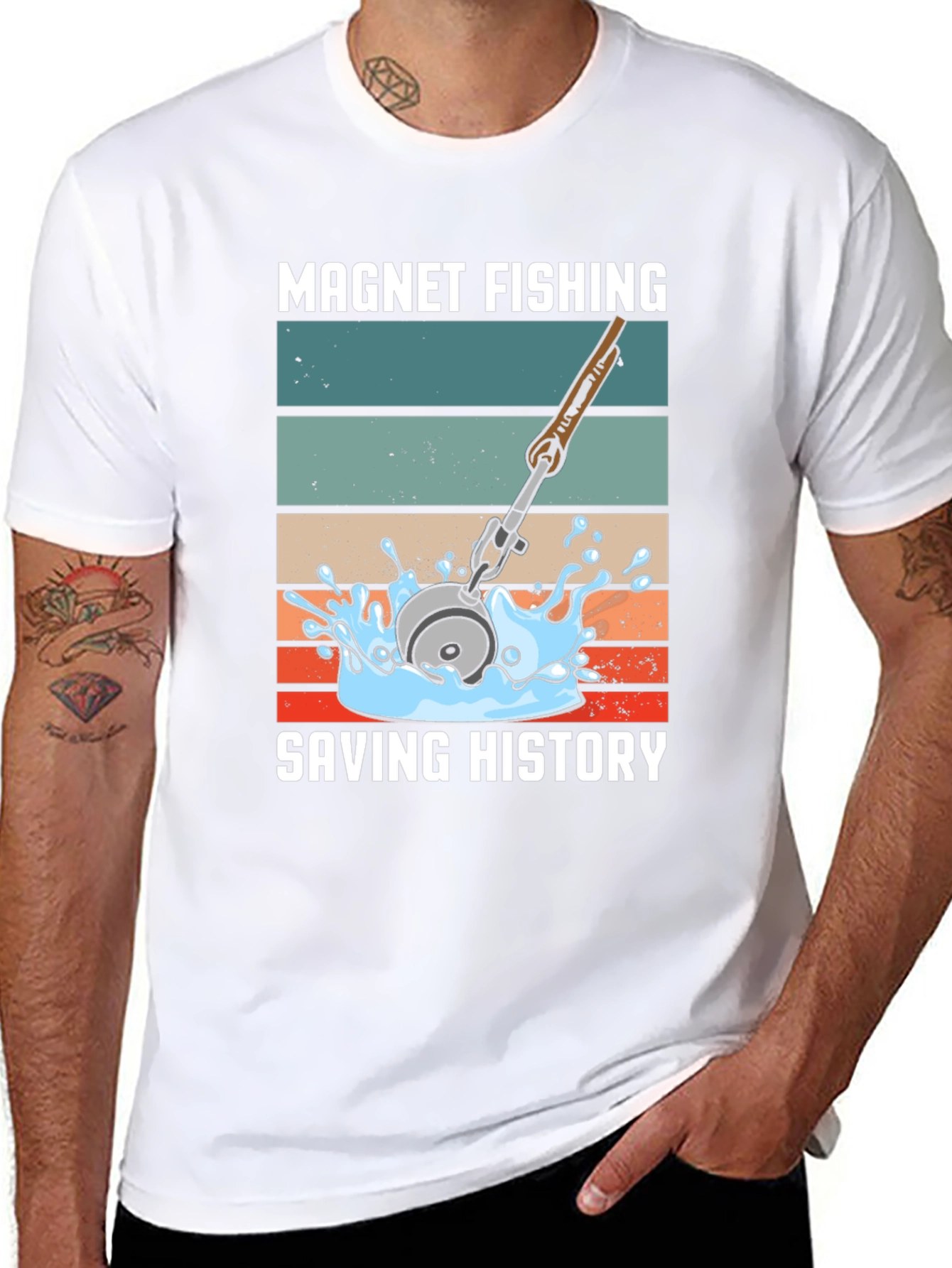 Magnet Fishing Saving History T-Shirt