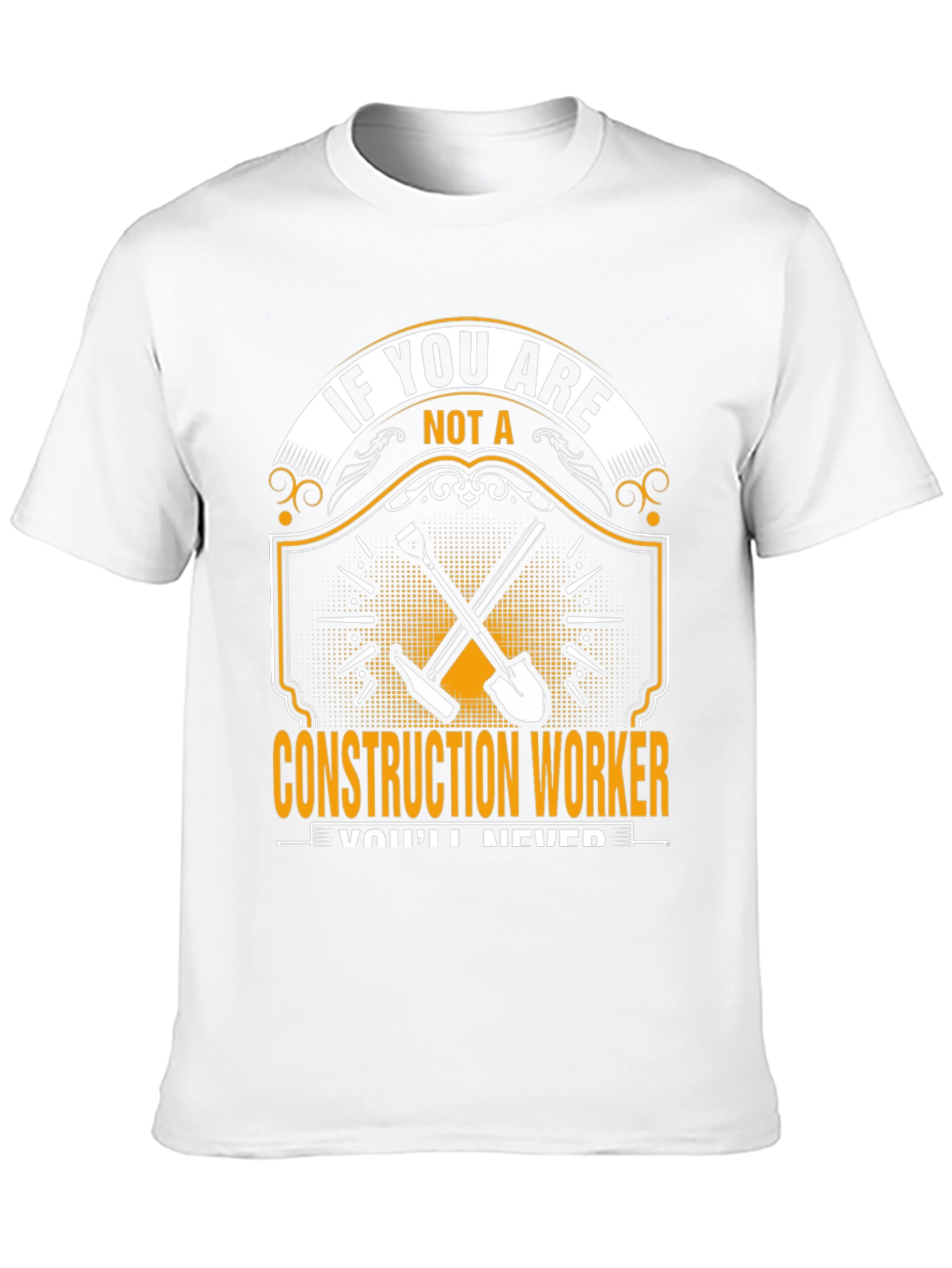Construction Worker Graphic Tee - Black