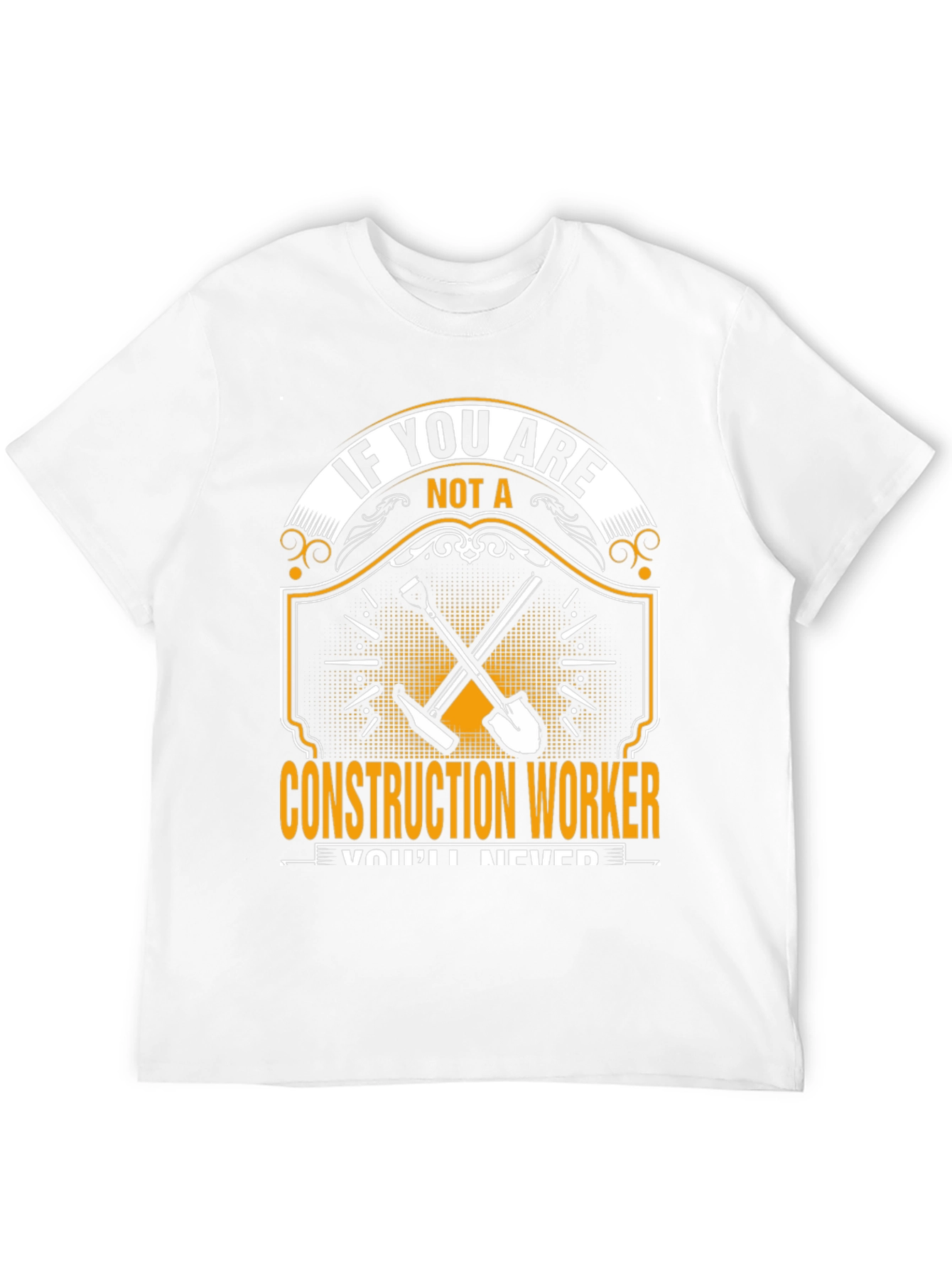 Construction Worker Graphic Tee - Black