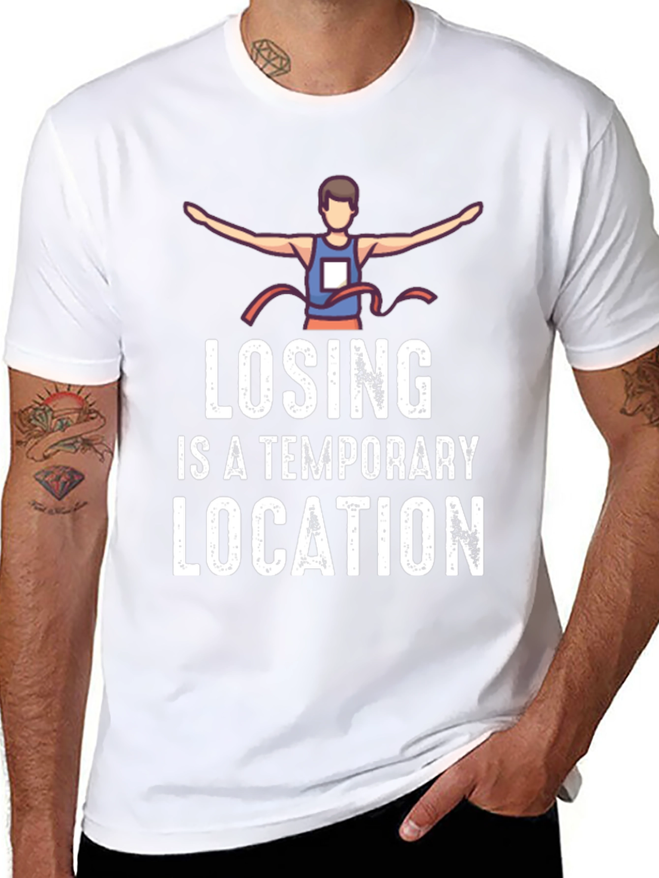 Losing is a Temporary Location Graphic Tee