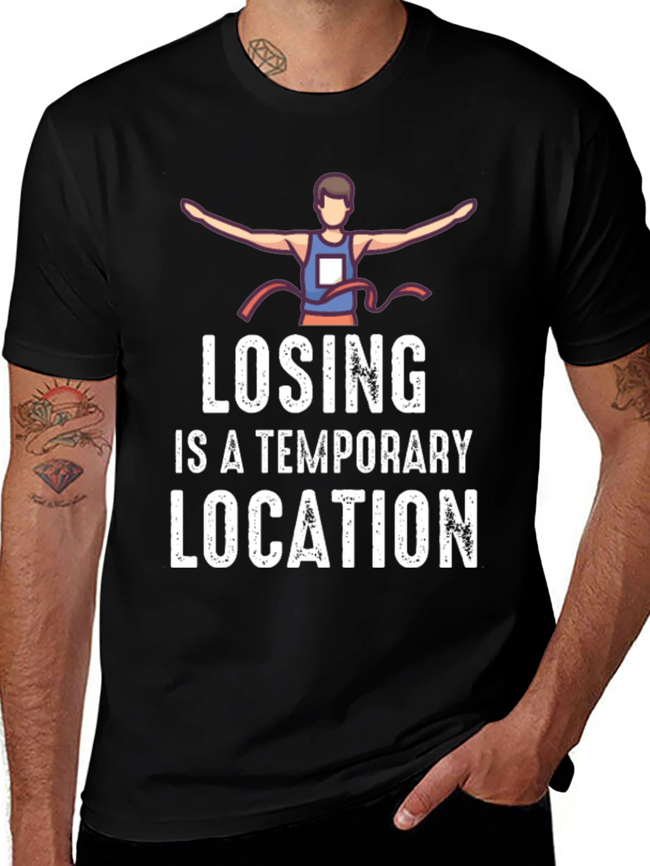 Losing is a Temporary Location Graphic Tee