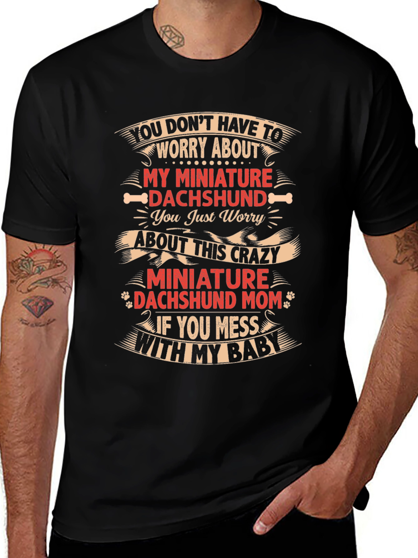 Crazy Dachshund Mom T-Shirt