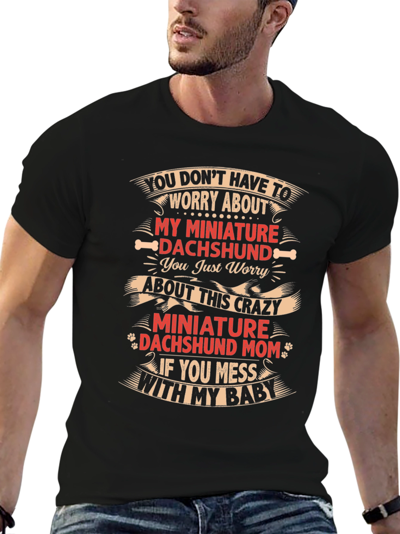 Crazy Dachshund Mom T-Shirt