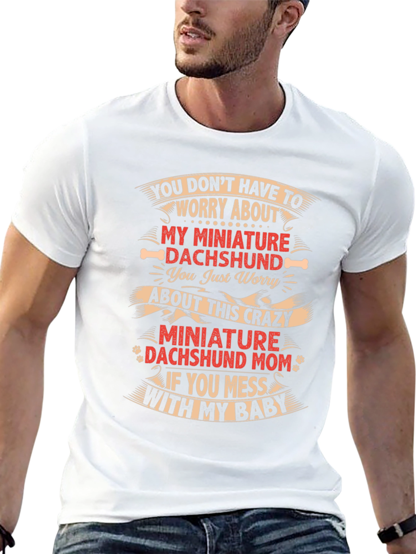 Crazy Dachshund Mom T-Shirt