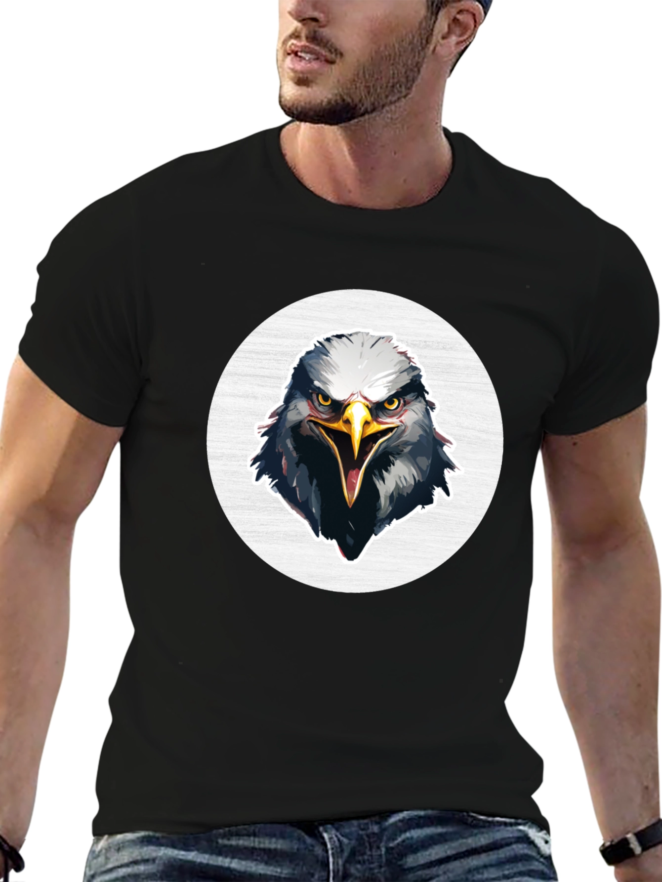 Eagle Graphic T-Shirt - Bold Bird Design