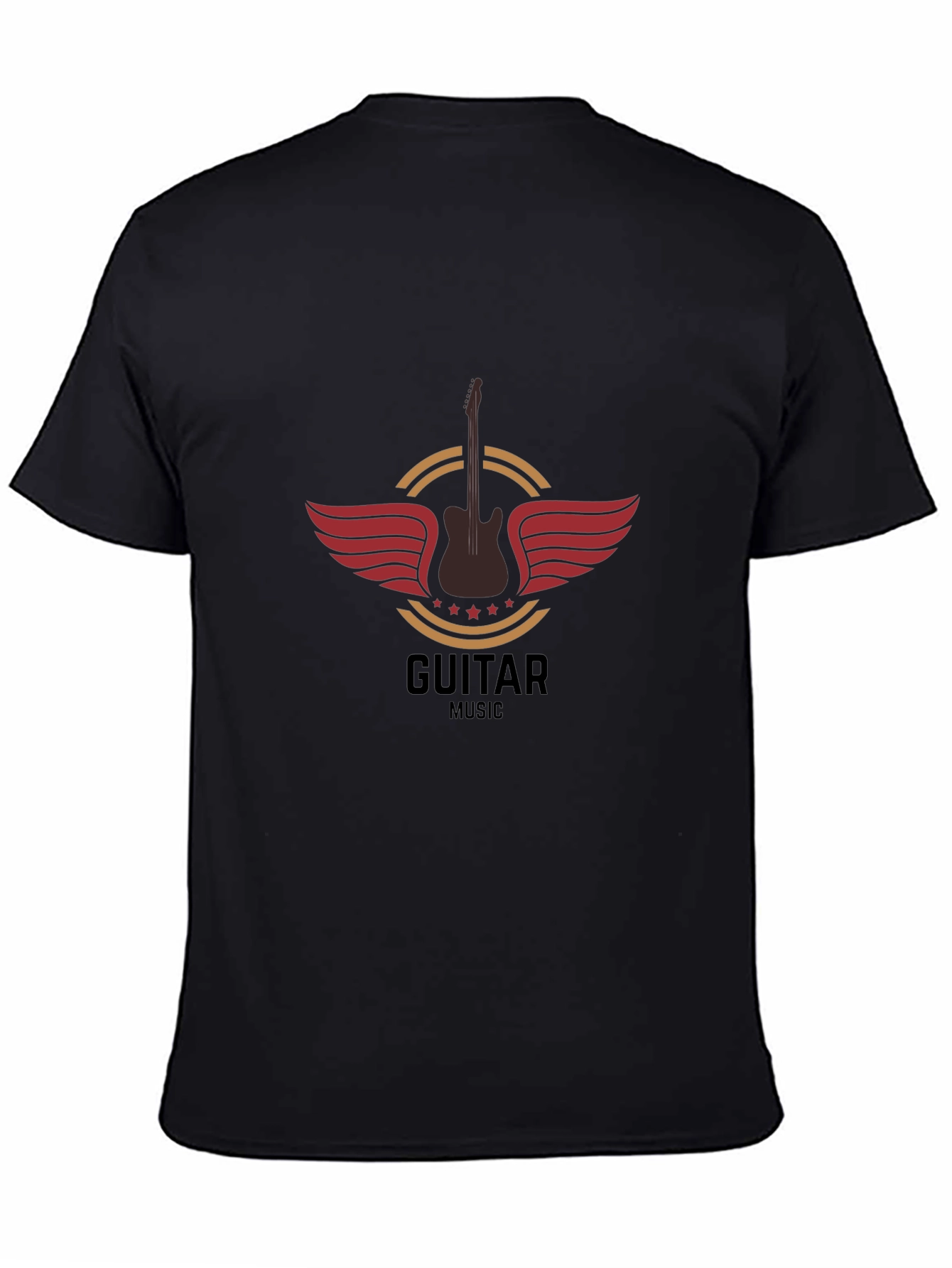 Guitar Music T-Shirt - Black Graphic Tee