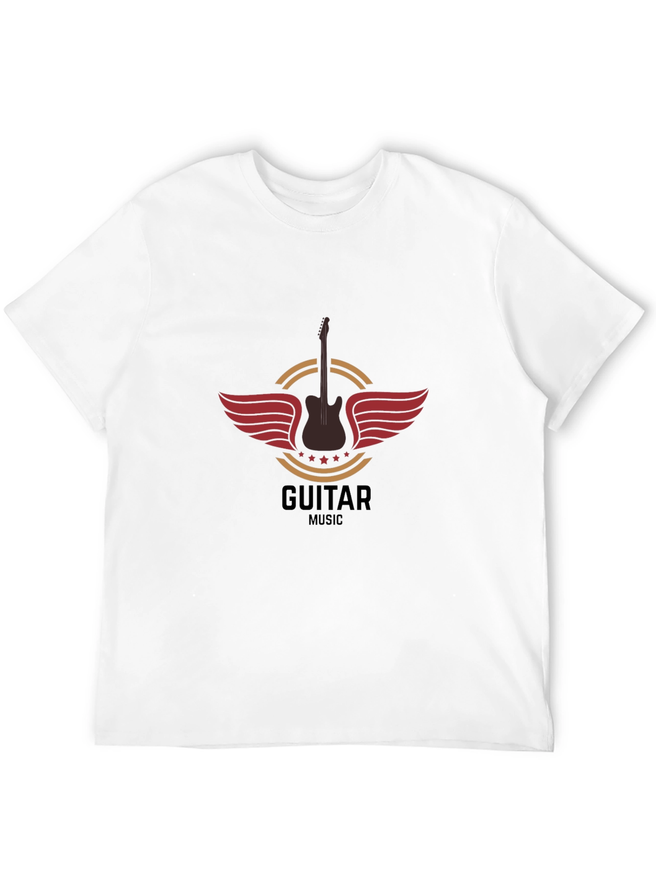Guitar Music T-Shirt - Black Graphic Tee
