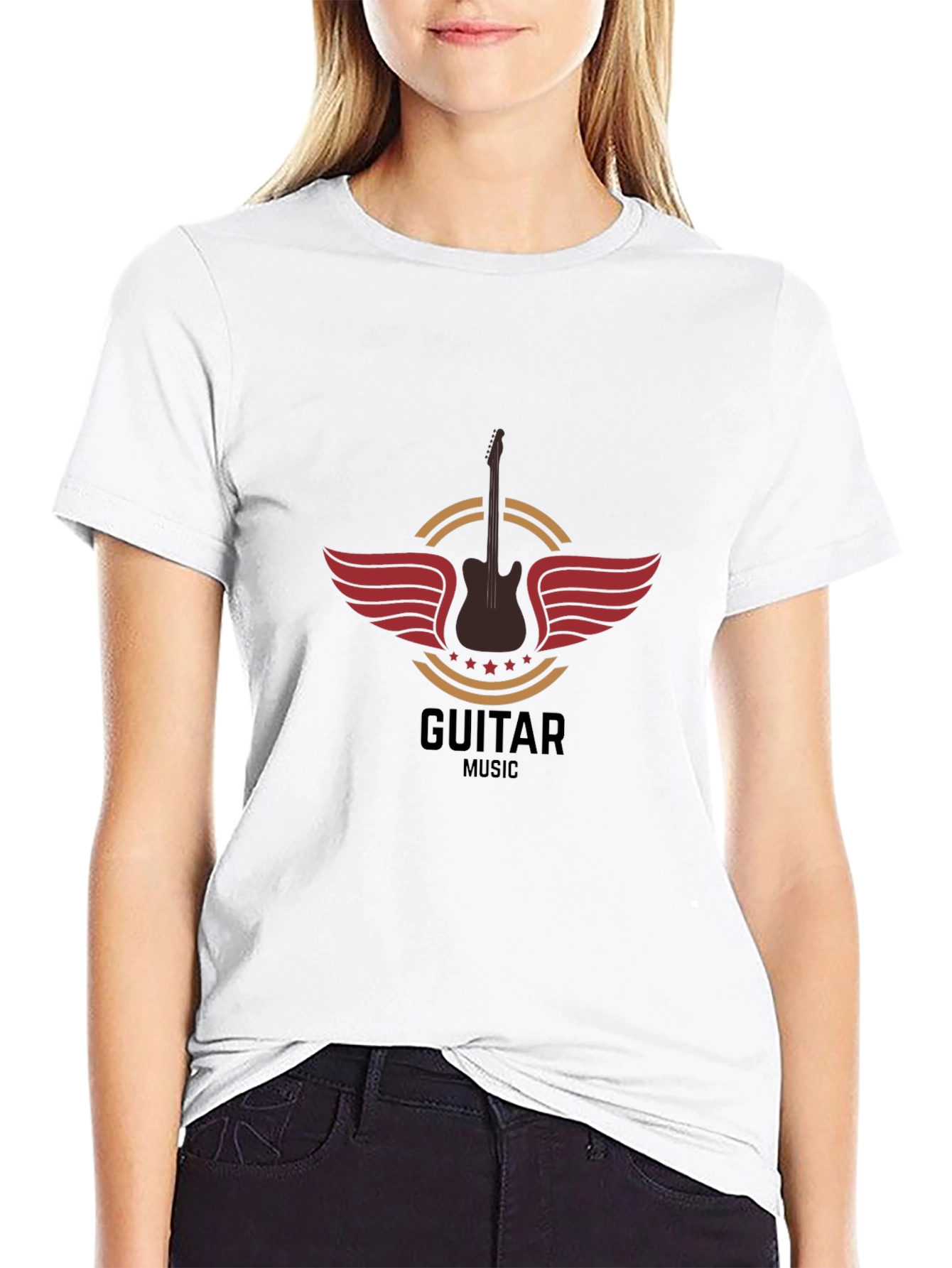 Guitar Music T-Shirt - Black Graphic Tee