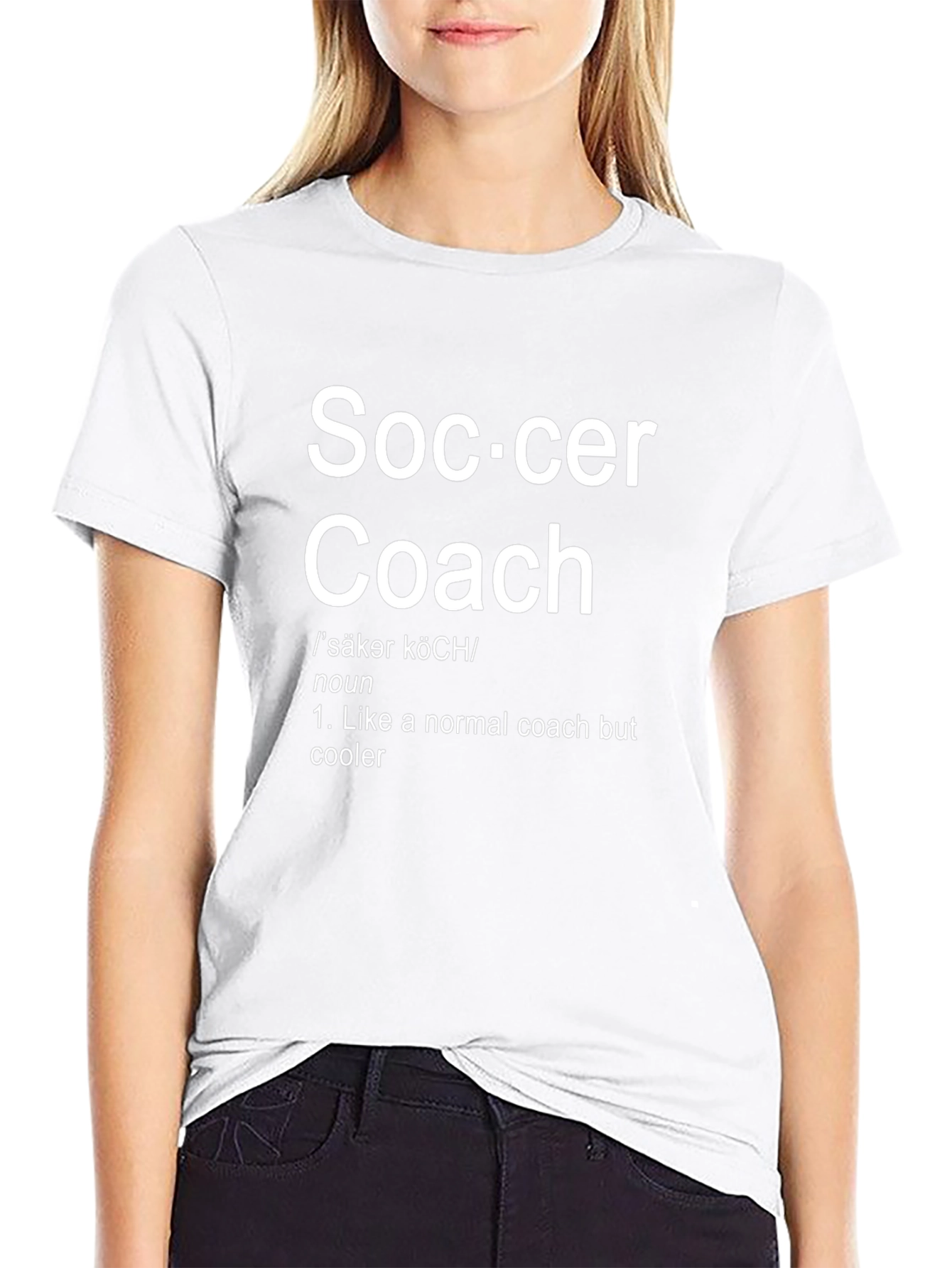 Soccer Coach Definition Black T-Shirt