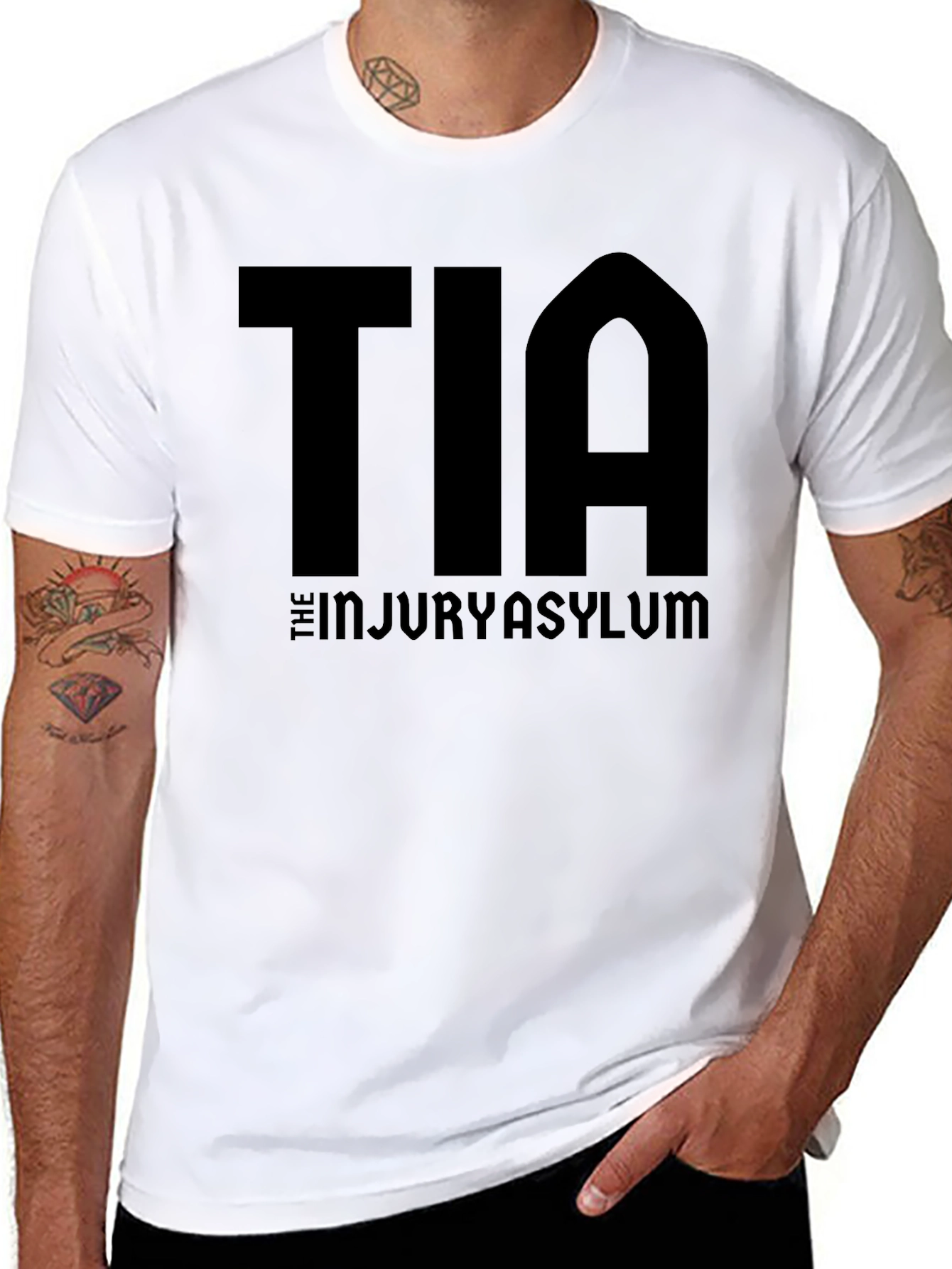 TIA The Injury Asylum Black T-Shirt