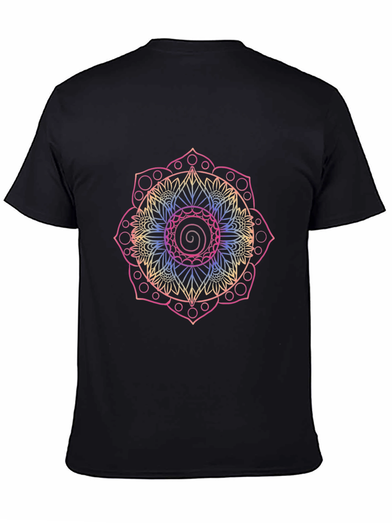 Mandala Graphic Tee - Mens Black T-Shirt