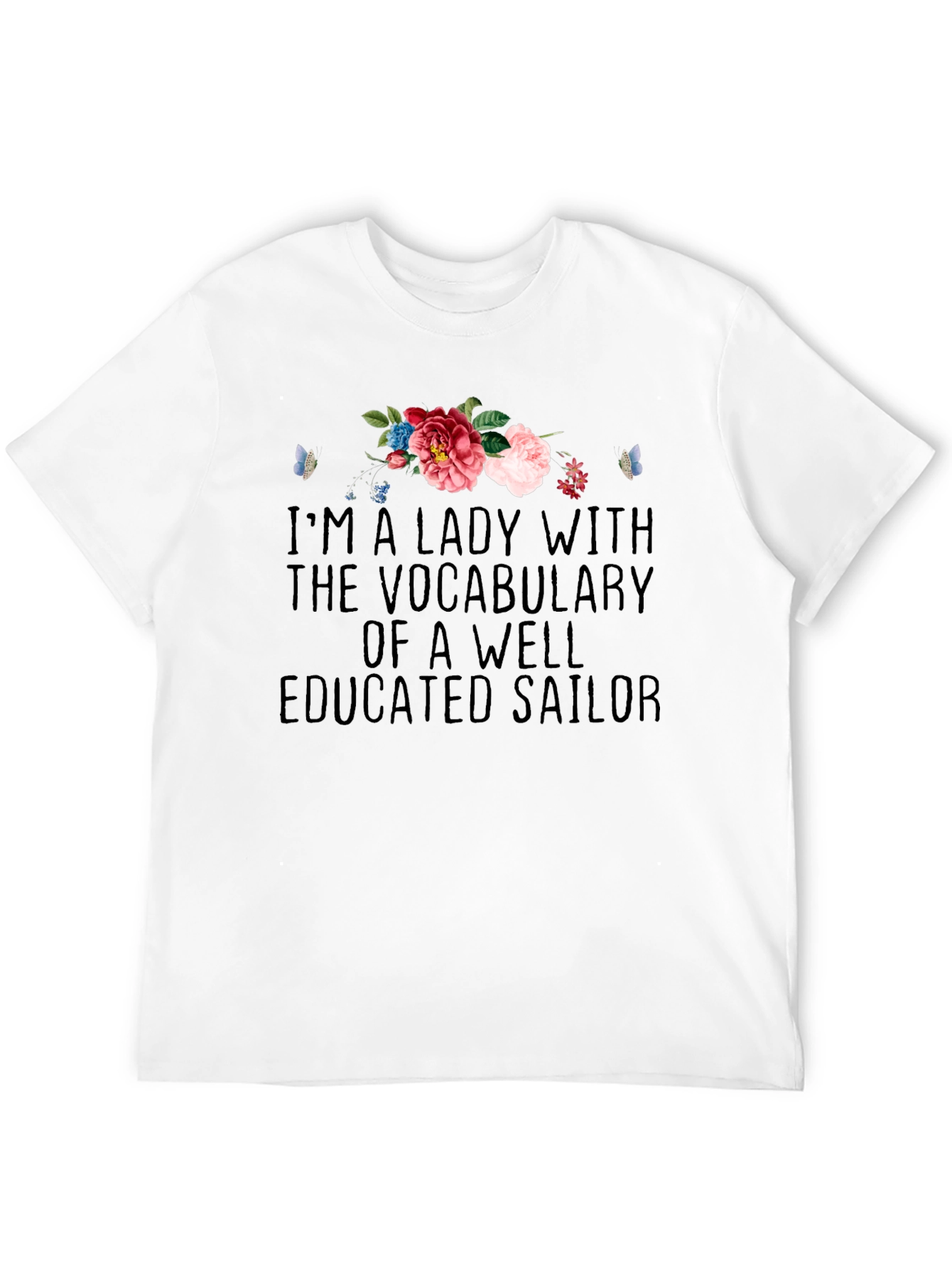 Lady Sailor T-Shirt - Floral Accent