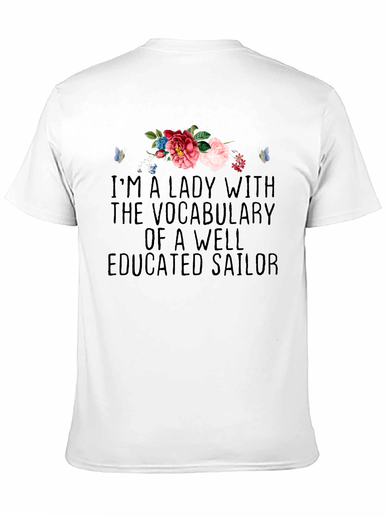Lady Sailor T-Shirt - Floral Accent