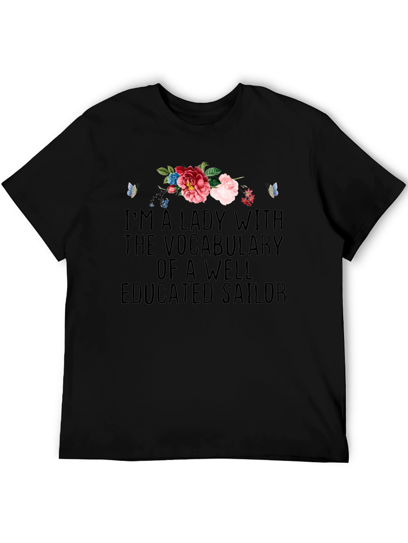 Lady Sailor T-Shirt - Floral Accent