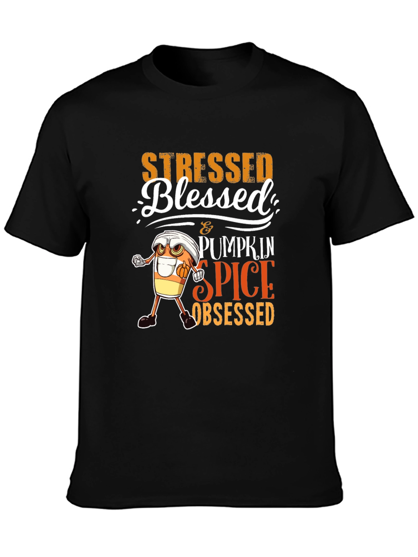 Stressed Blessed Pumpkin Spice Obsessed T-Shirt