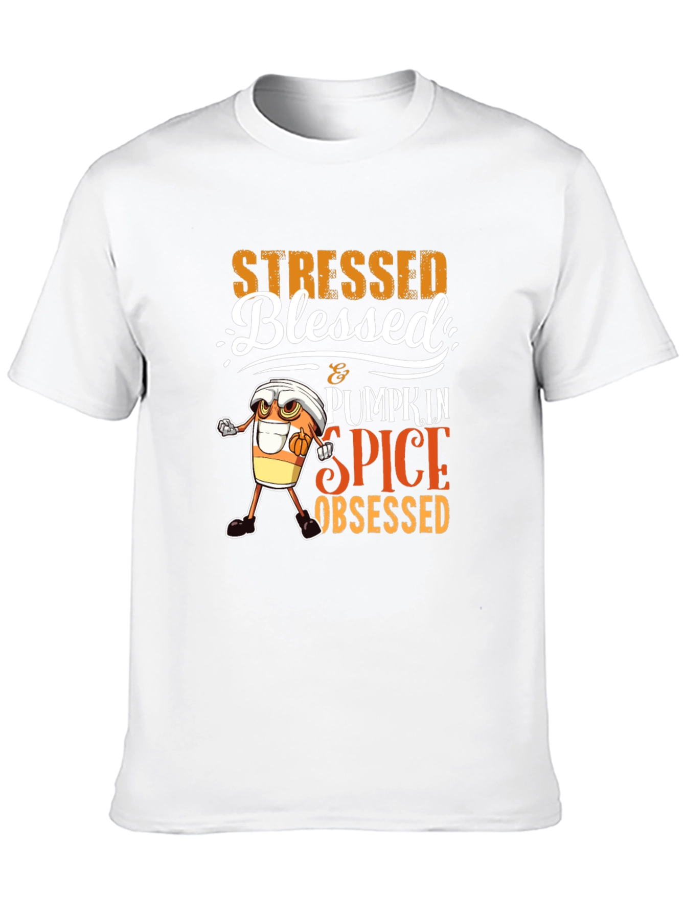 Stressed Blessed Pumpkin Spice Obsessed T-Shirt