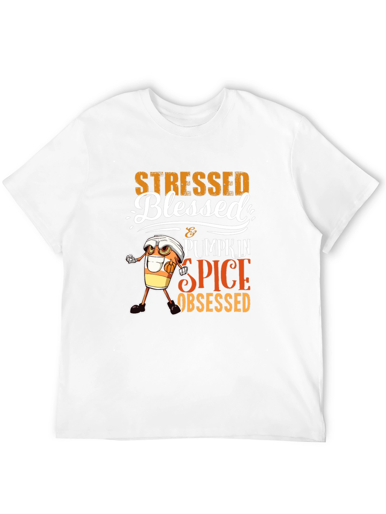 Stressed Blessed Pumpkin Spice Obsessed T-Shirt