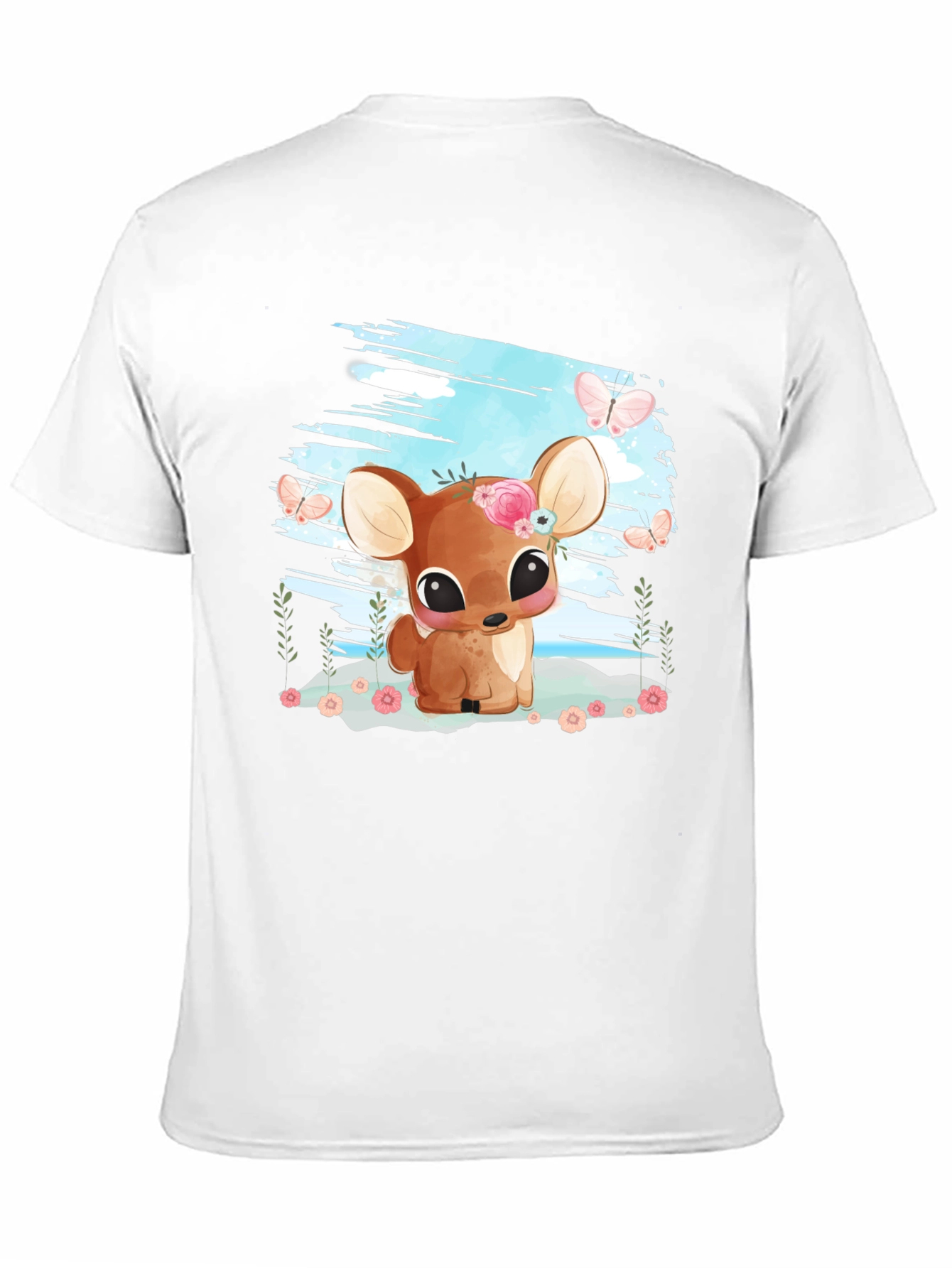 Cute Deer Graphic Tee - Soft & Stylish