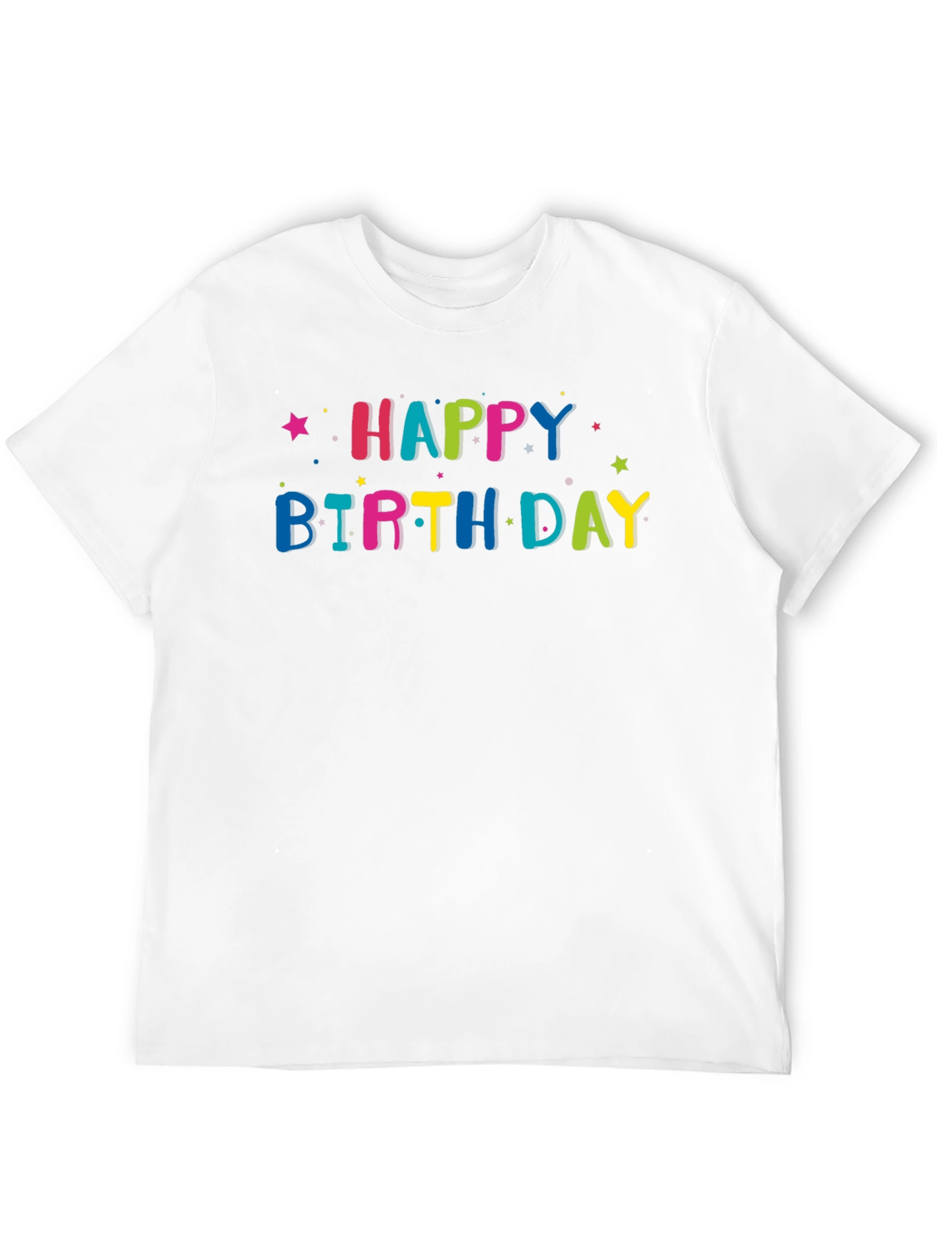 Happy Birthday Graphic Tee - Black