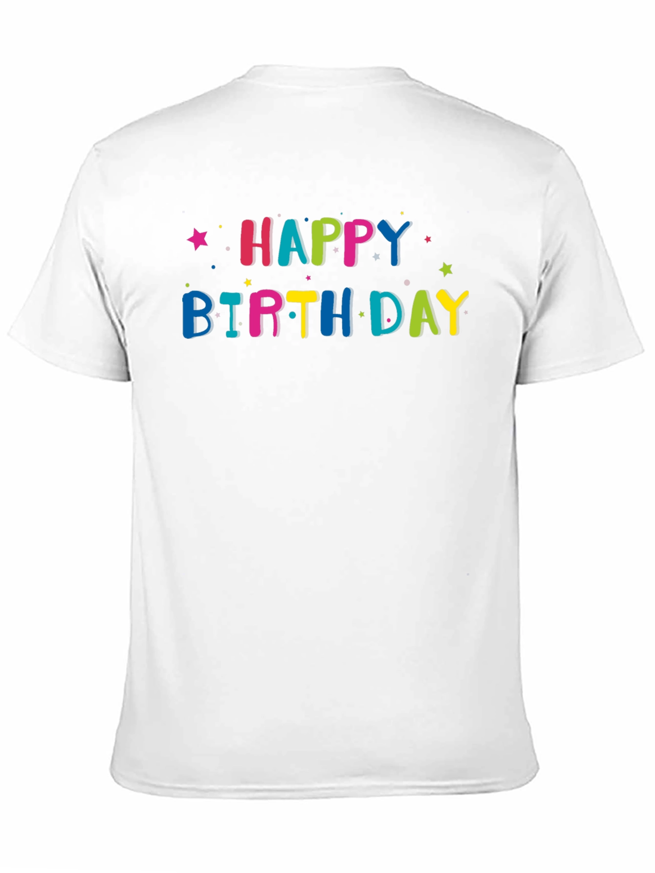 Happy Birthday Graphic Tee - Black