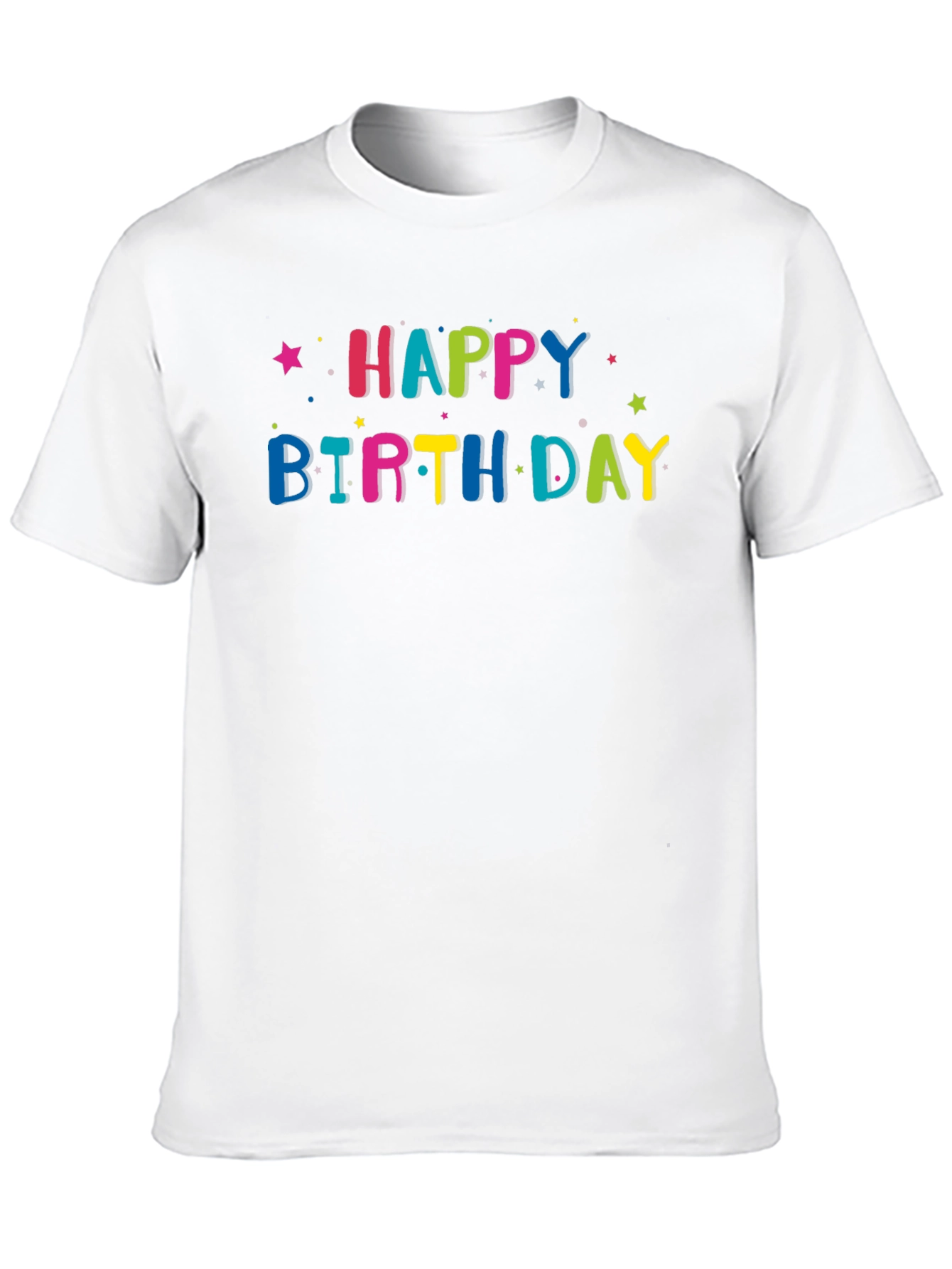 Happy Birthday Graphic Tee - Black