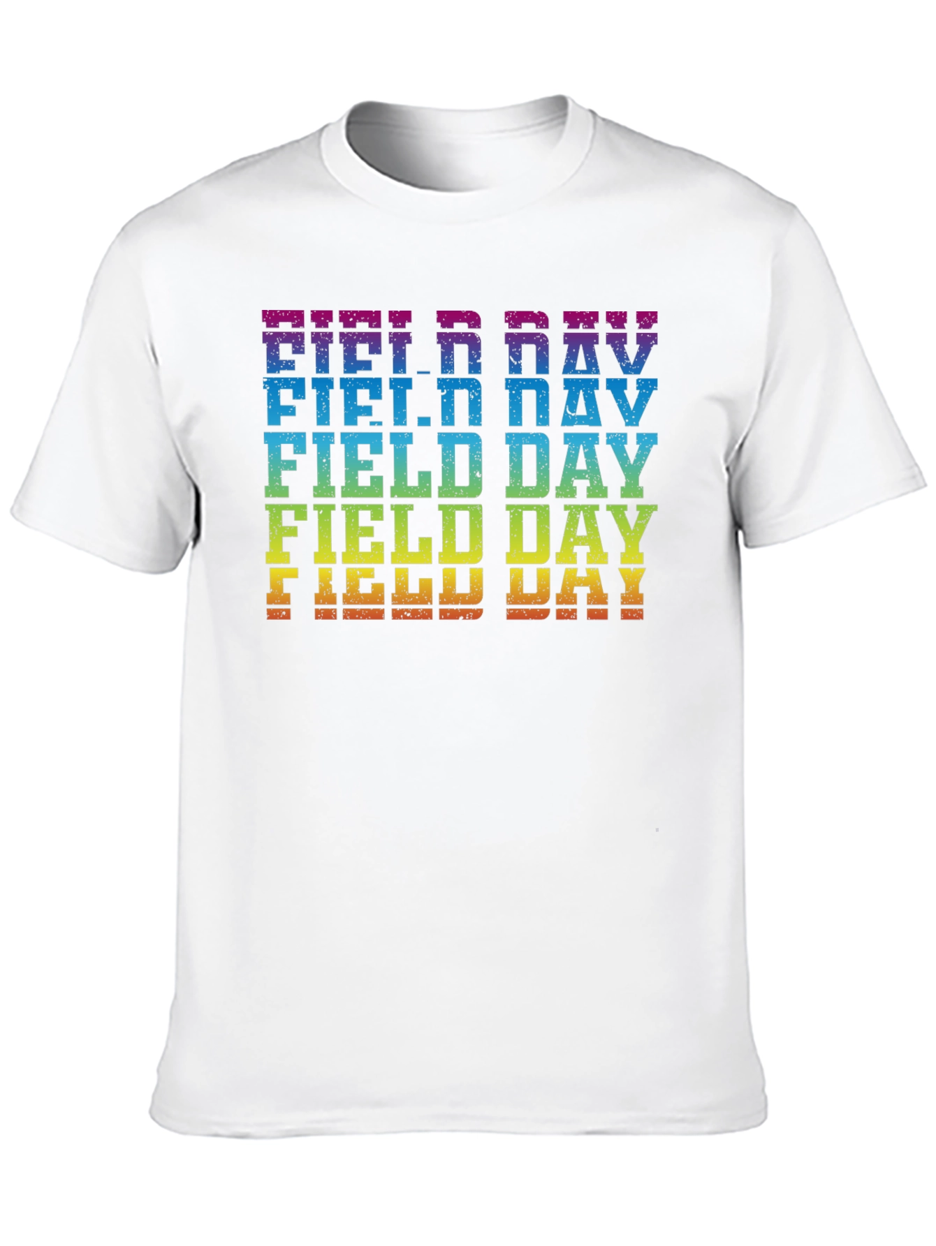 Rainbow Field Day T-Shirt Fun Event Tee