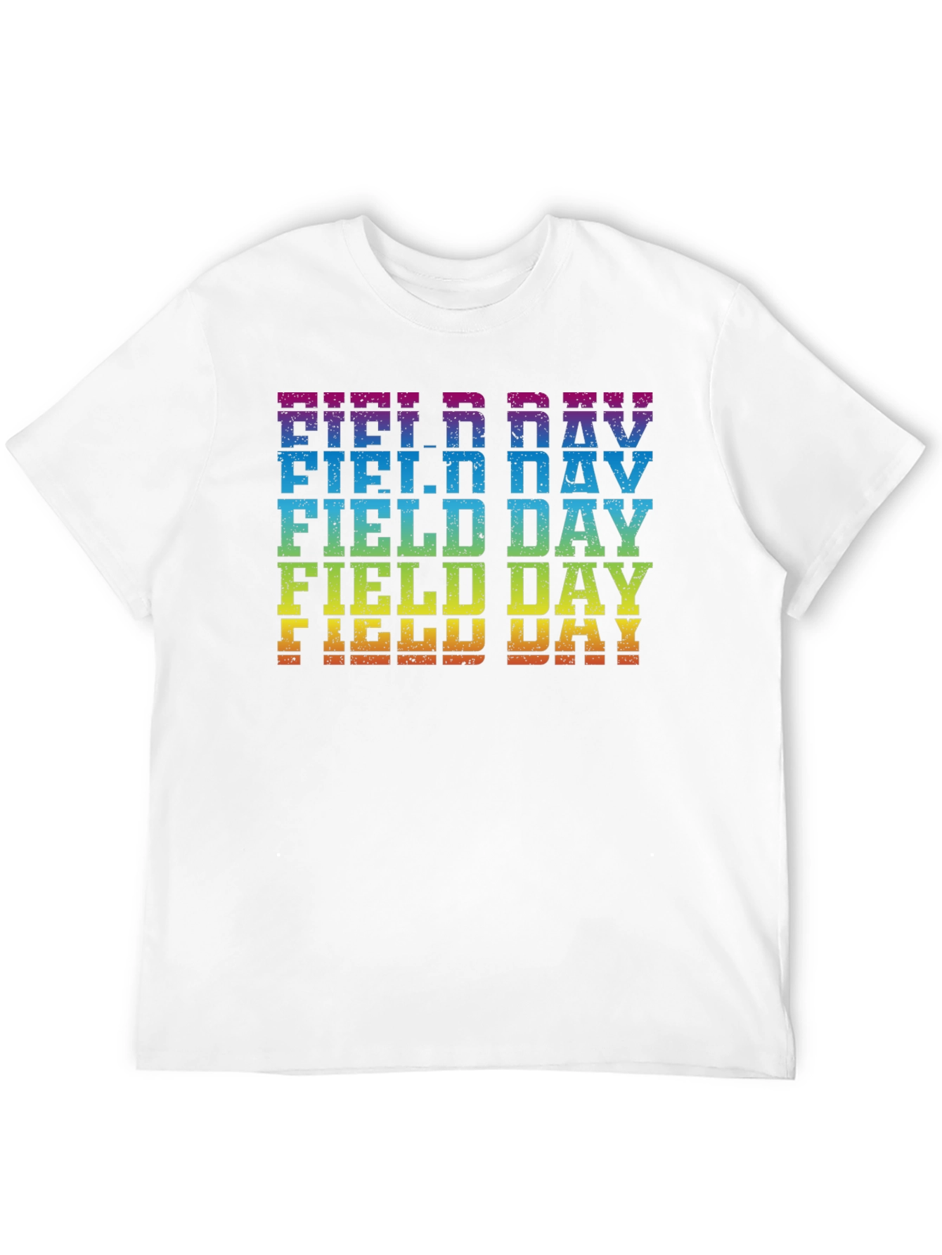 Rainbow Field Day T-Shirt Fun Event Tee