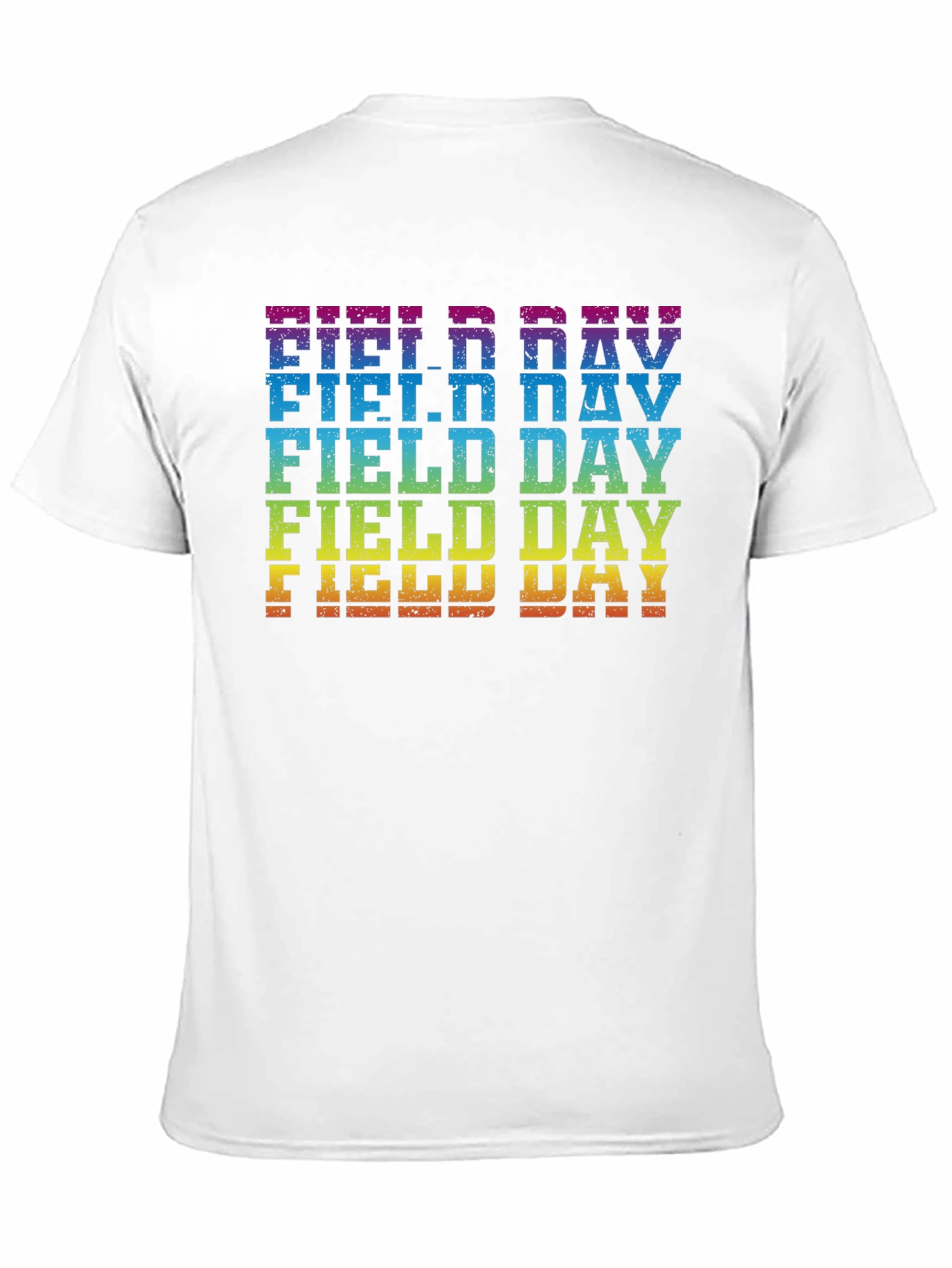 Rainbow Field Day T-Shirt Fun Event Tee
