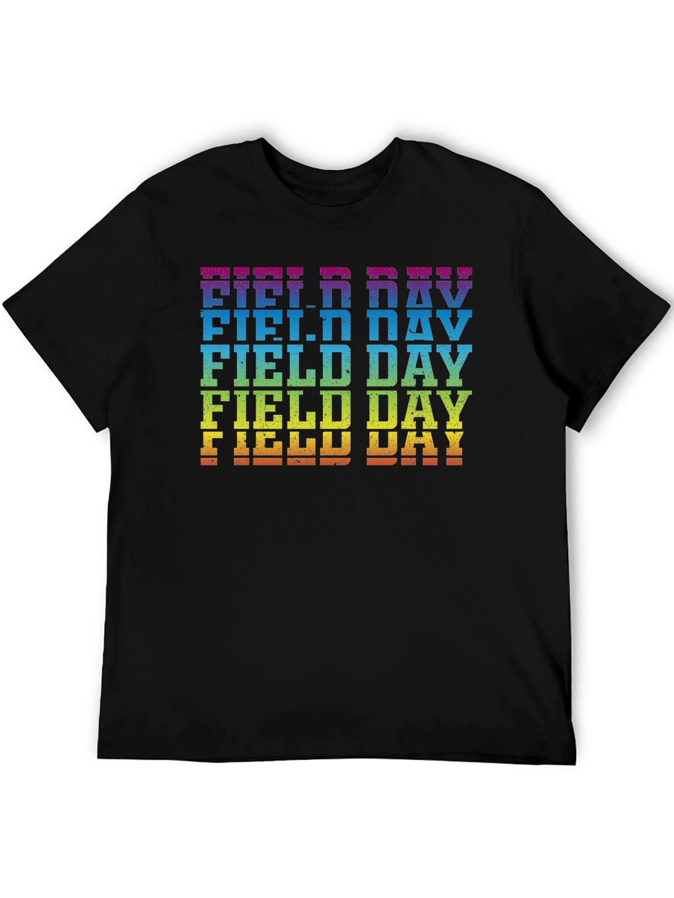 Rainbow Field Day T-Shirt Fun Event Tee