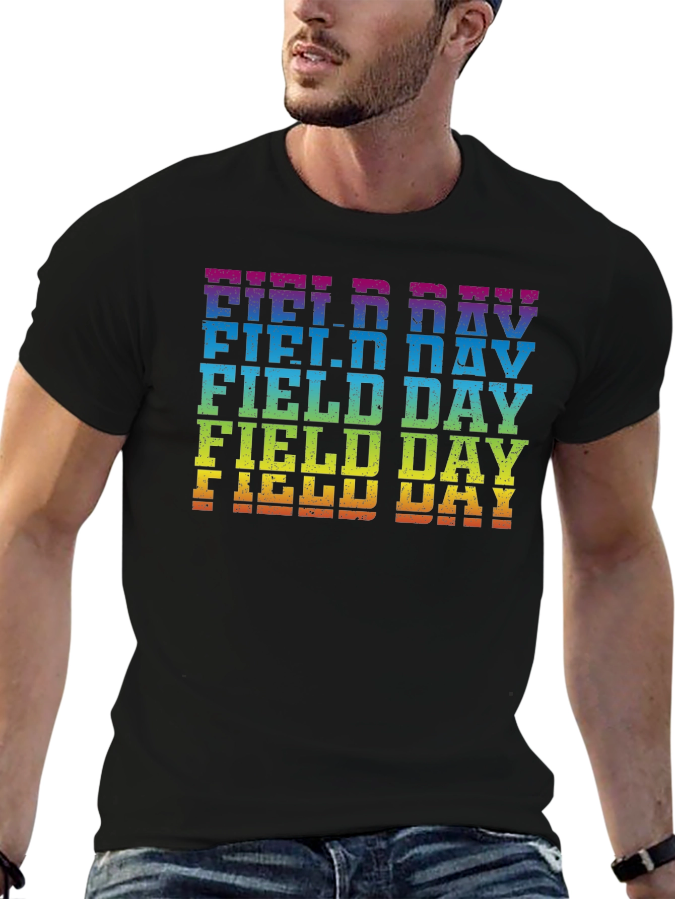 Rainbow Field Day T-Shirt Fun Event Tee