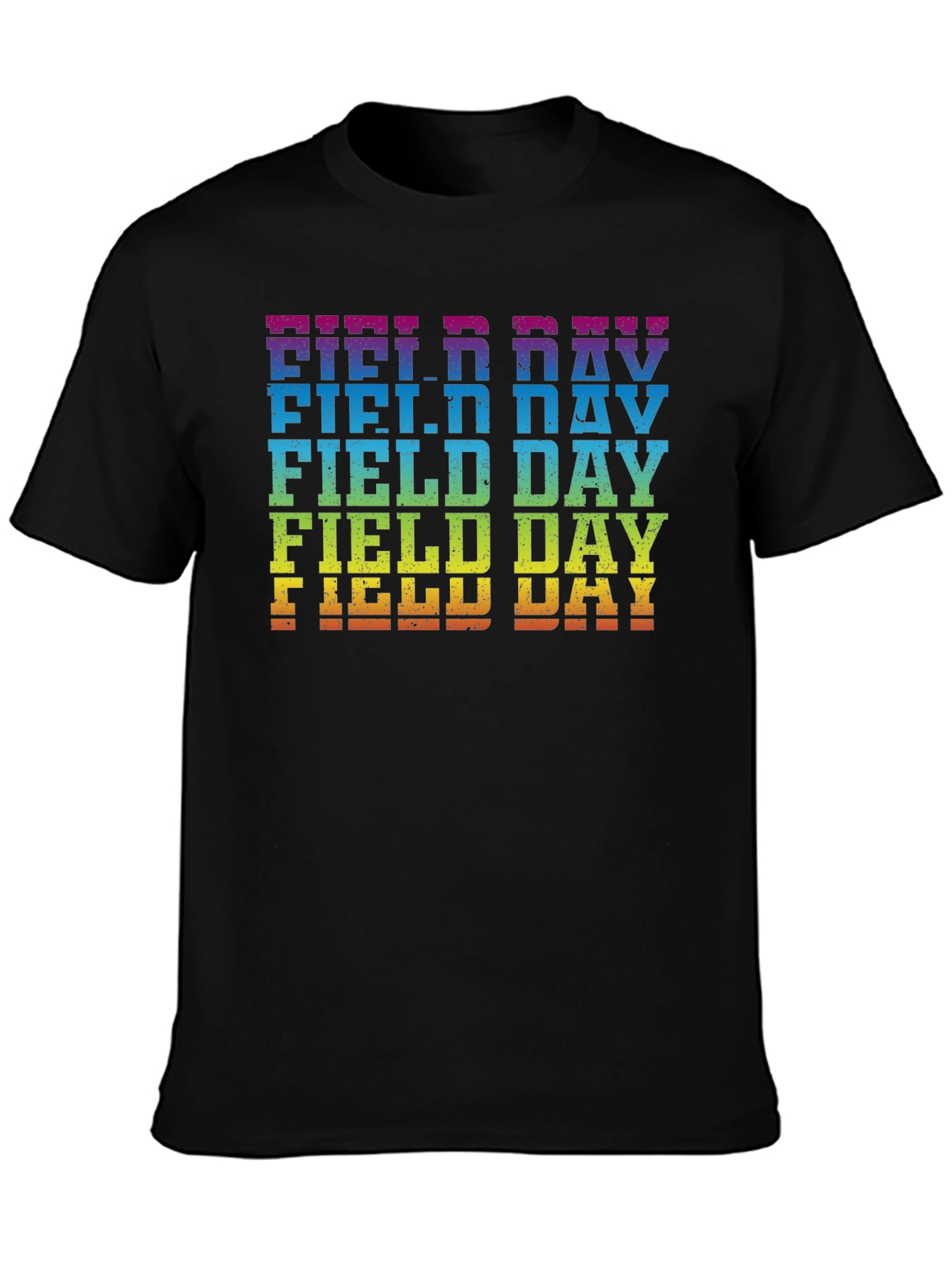 Rainbow Field Day T-Shirt Fun Event Tee