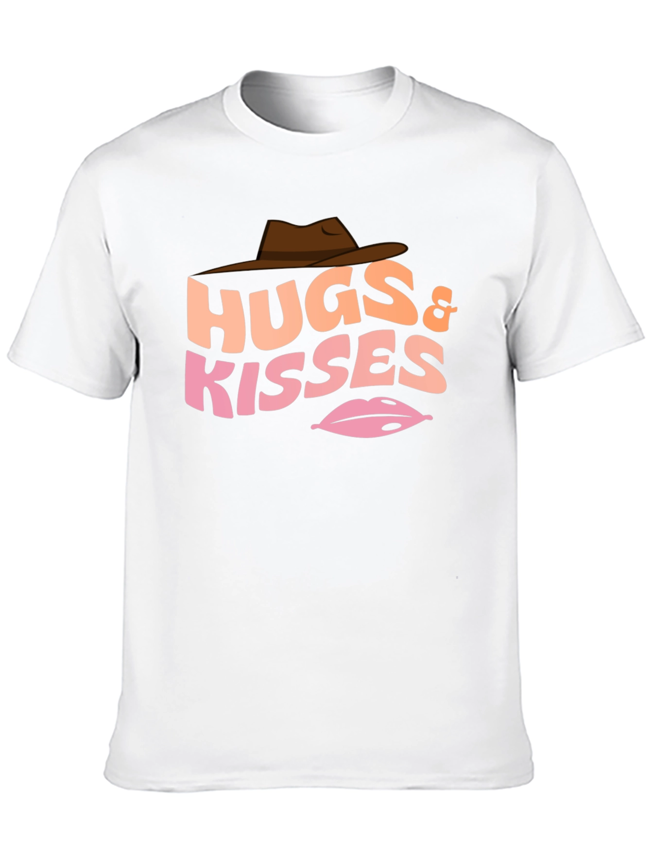 Hugs & Kisses Graphic T-Shirt - Western Style