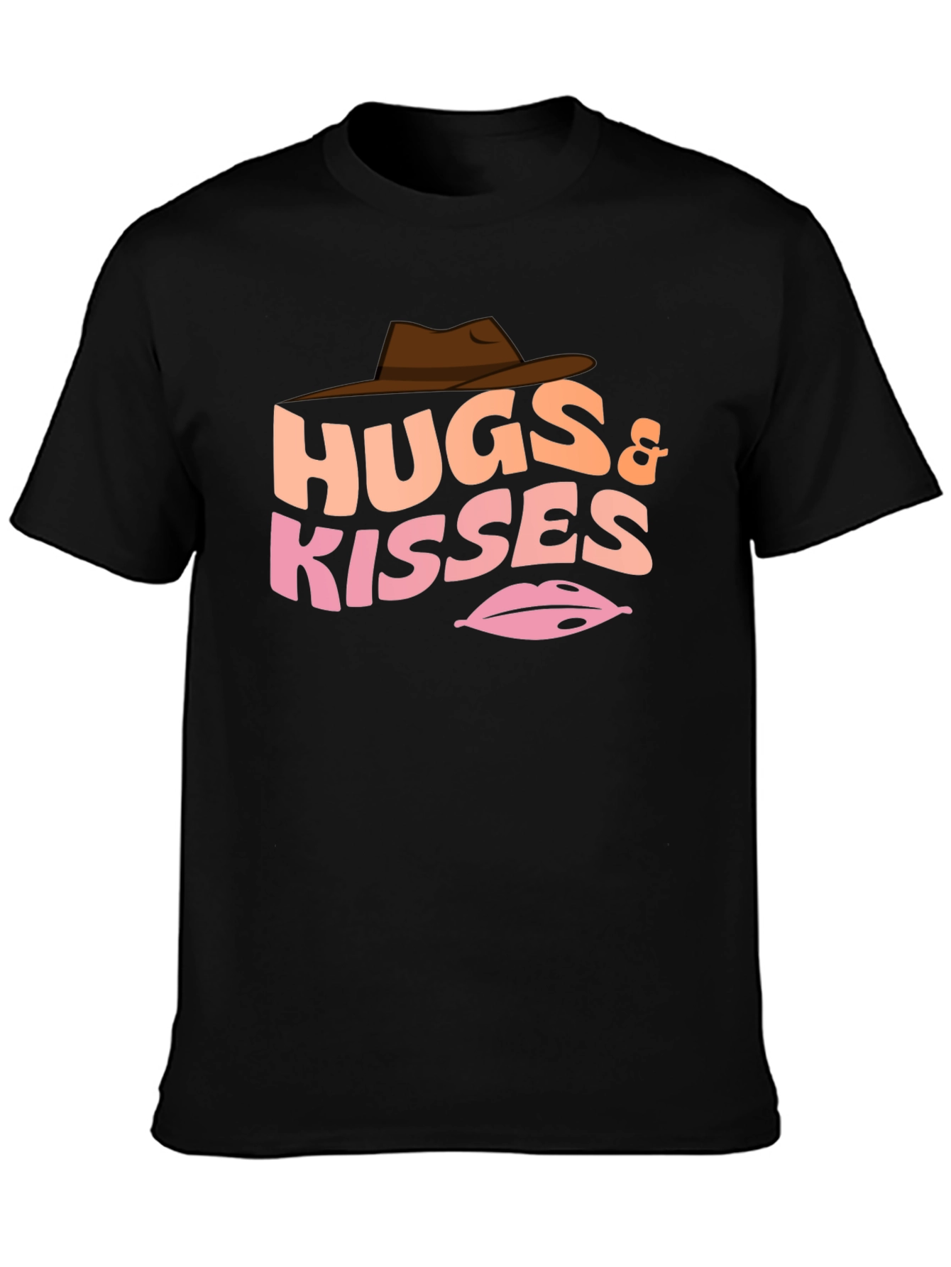Hugs & Kisses Graphic T-Shirt - Western Style