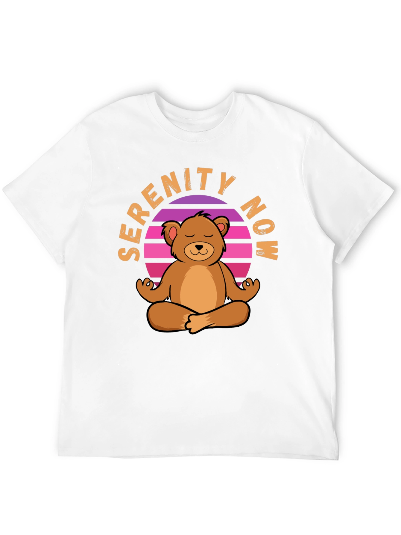 Serenity Now Meditation Bear T-Shirt