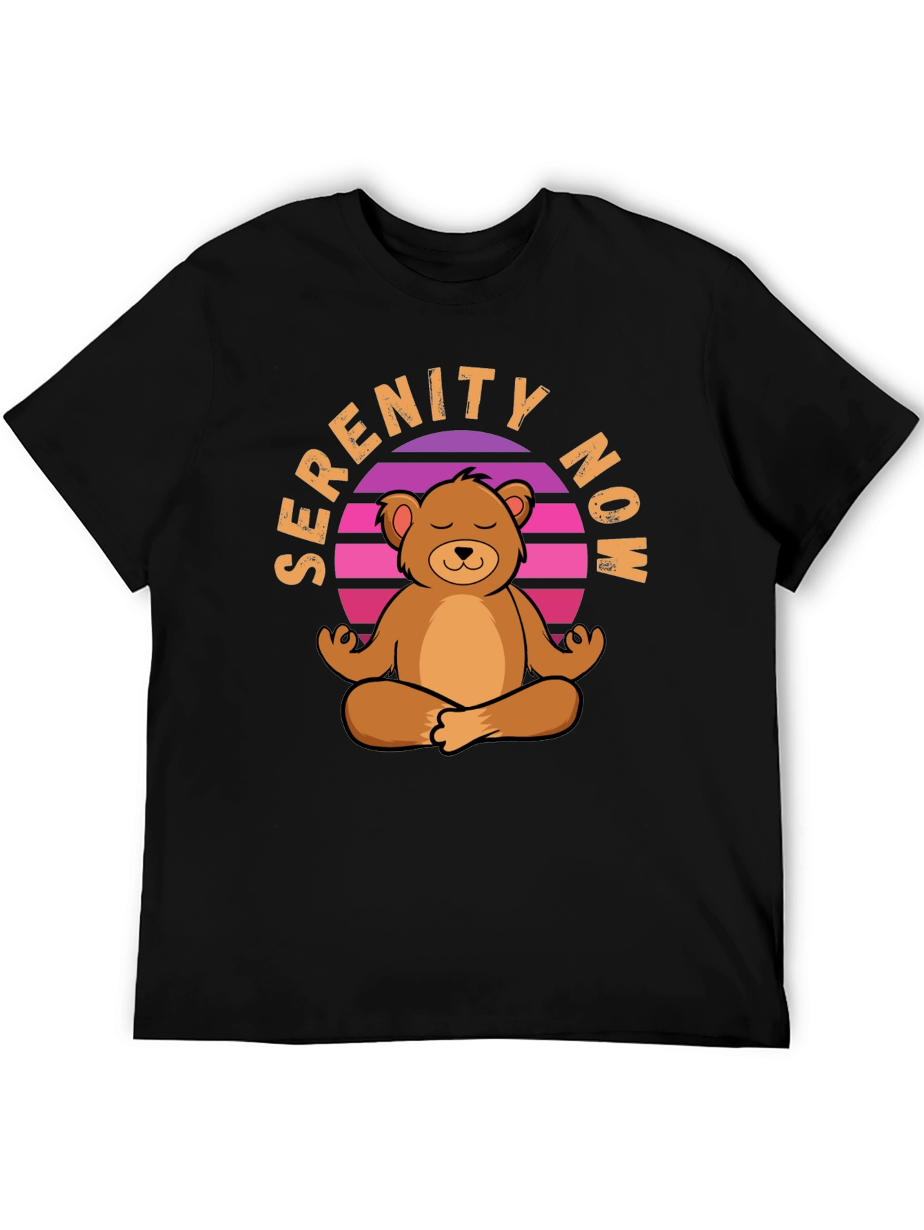 Serenity Now Meditation Bear T-Shirt