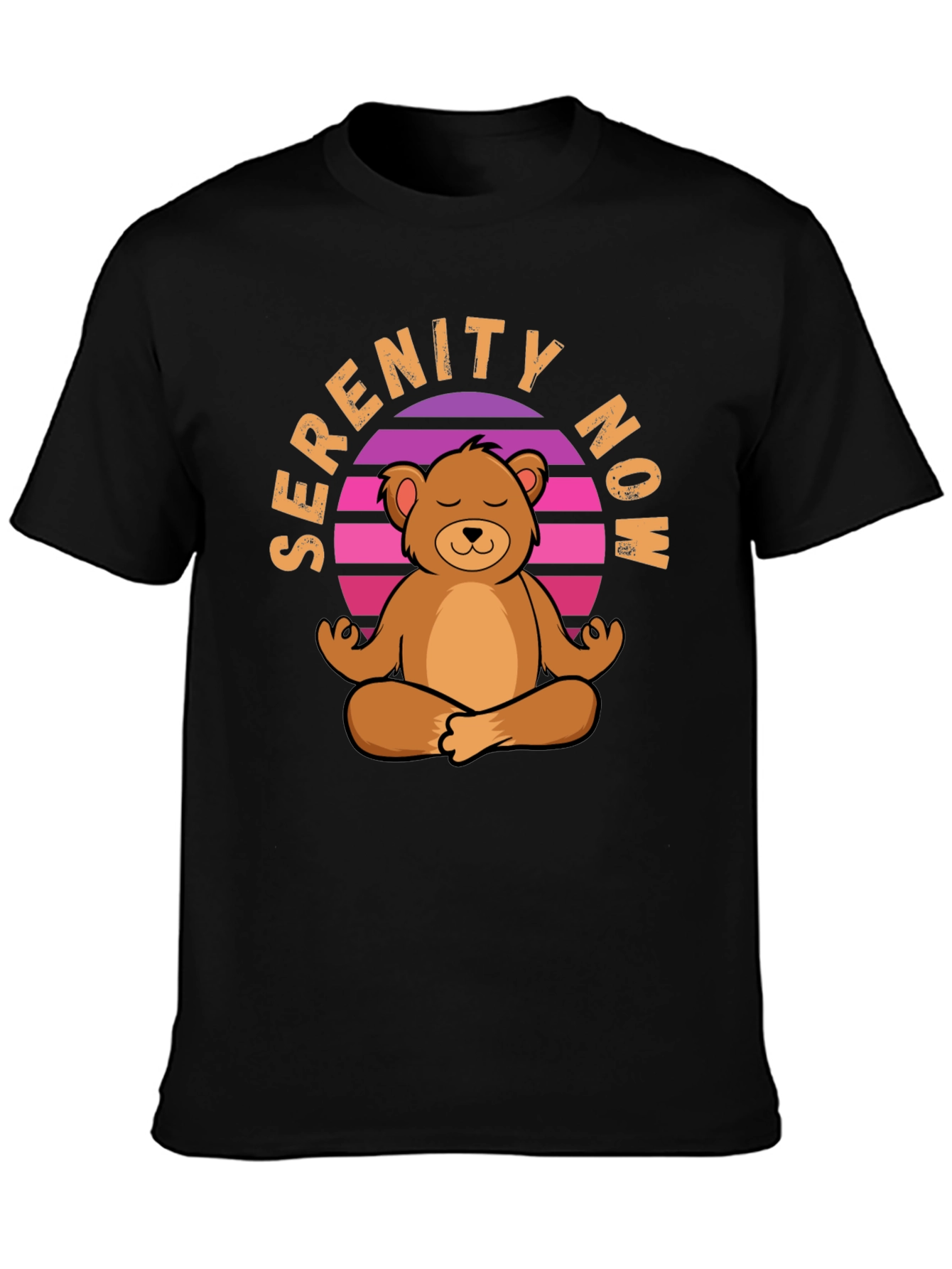 Serenity Now Meditation Bear T-Shirt