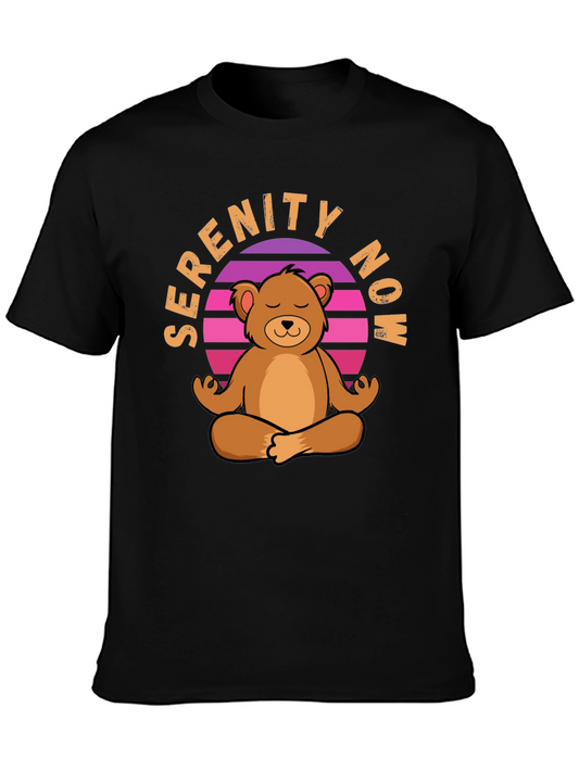 Serenity Now Meditation Bear T-Shirt
