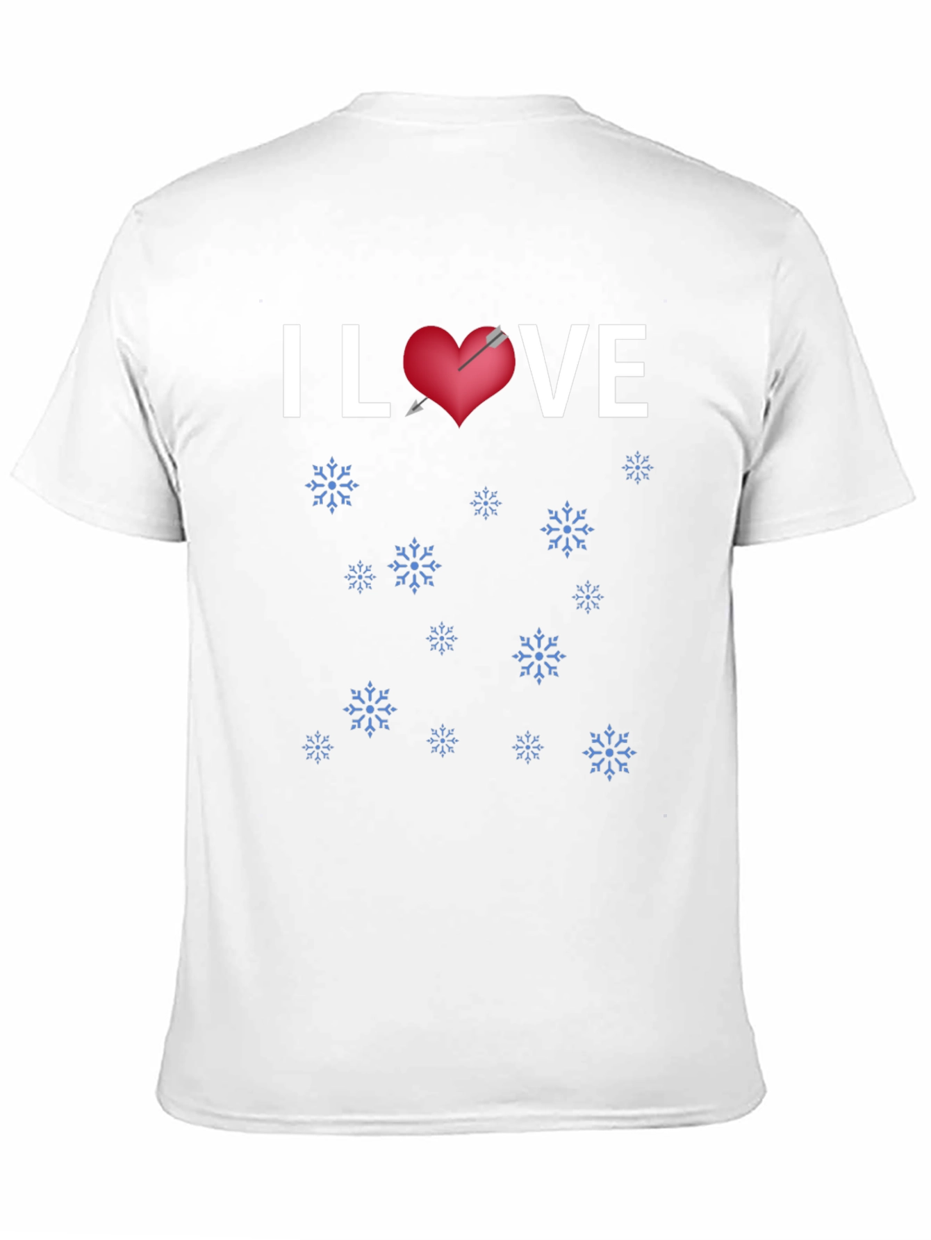 I Heart VE Winter Snowflakes T-Shirt