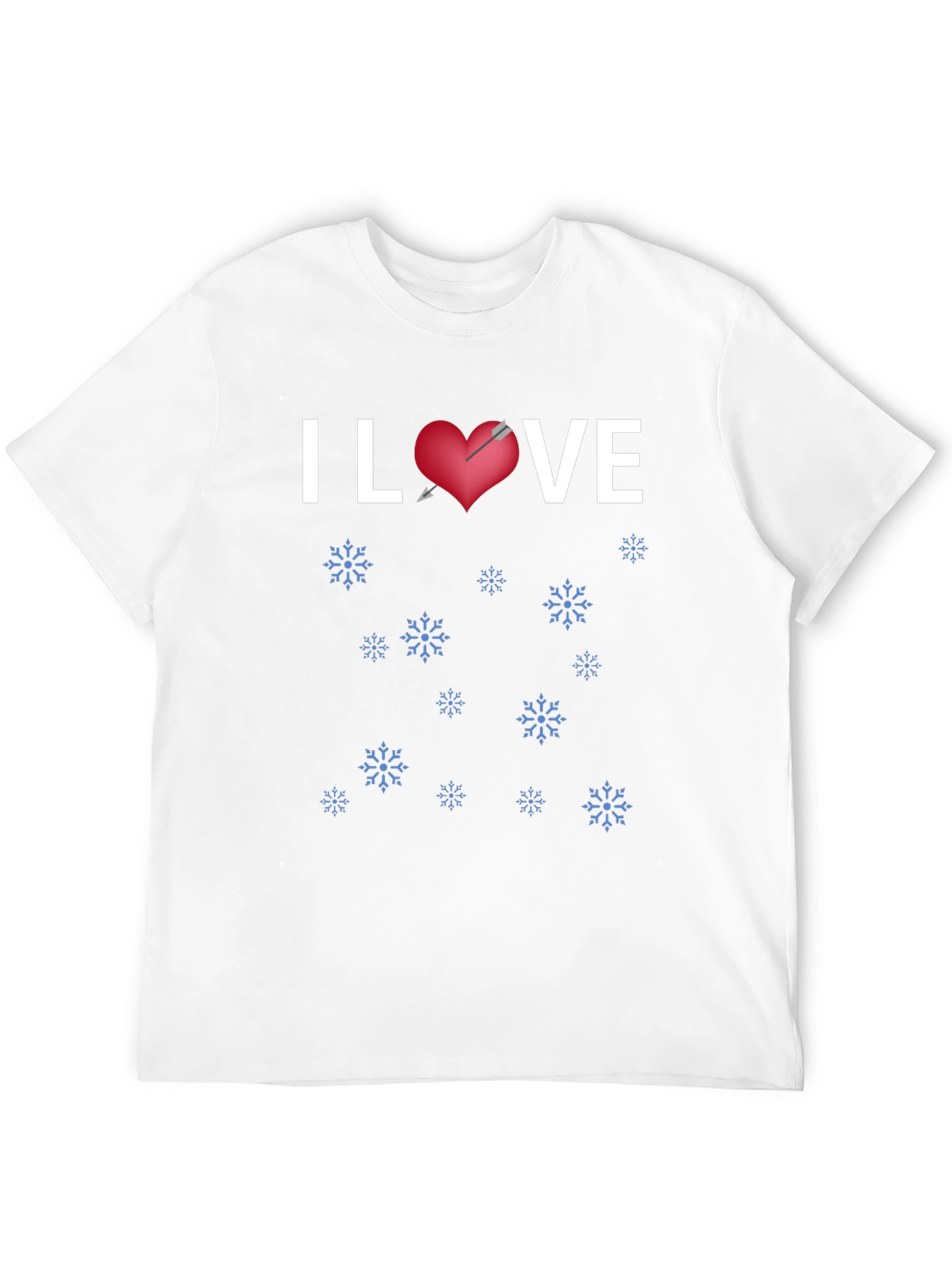 I Heart VE Winter Snowflakes T-Shirt