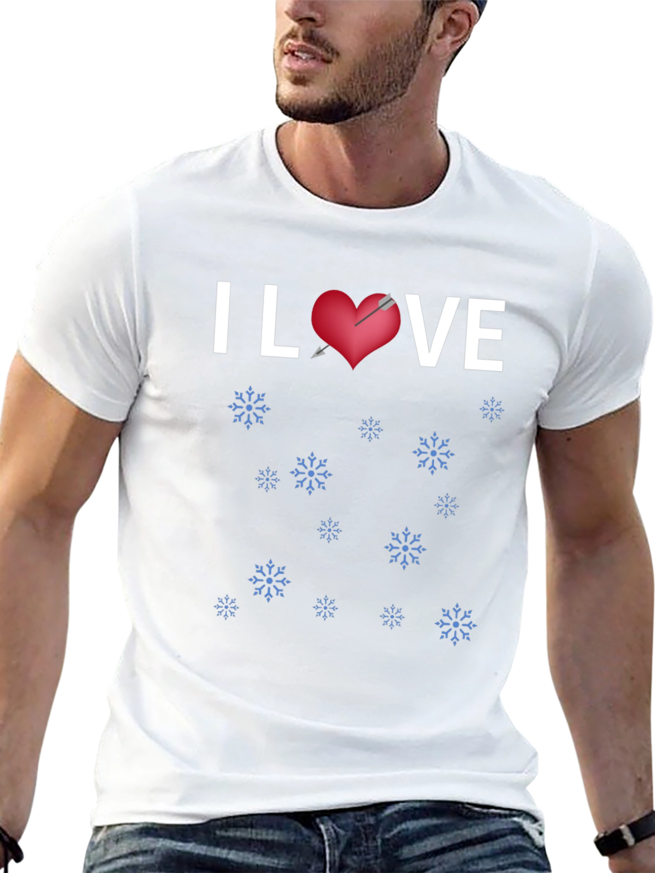 I Heart VE Winter Snowflakes T-Shirt