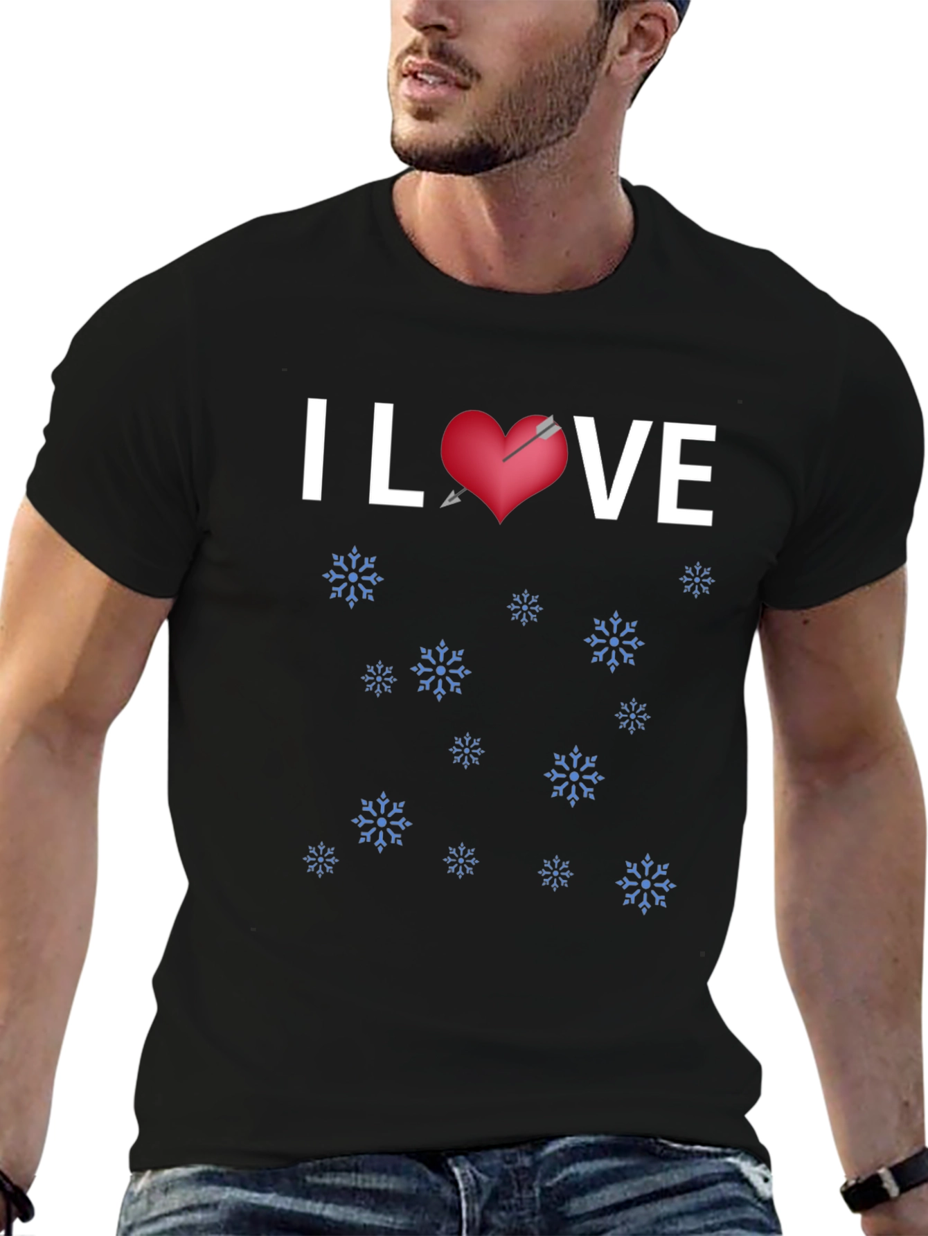 I Heart VE Winter Snowflakes T-Shirt