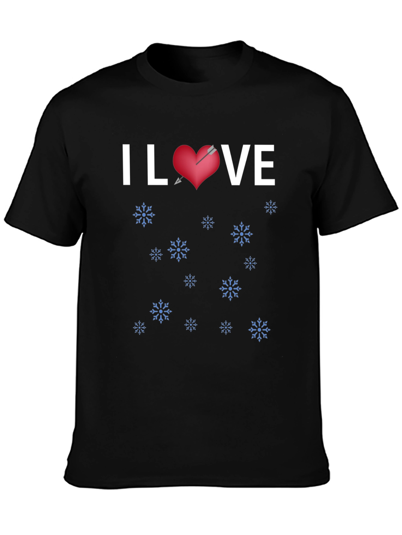 I Heart VE Winter Snowflakes T-Shirt