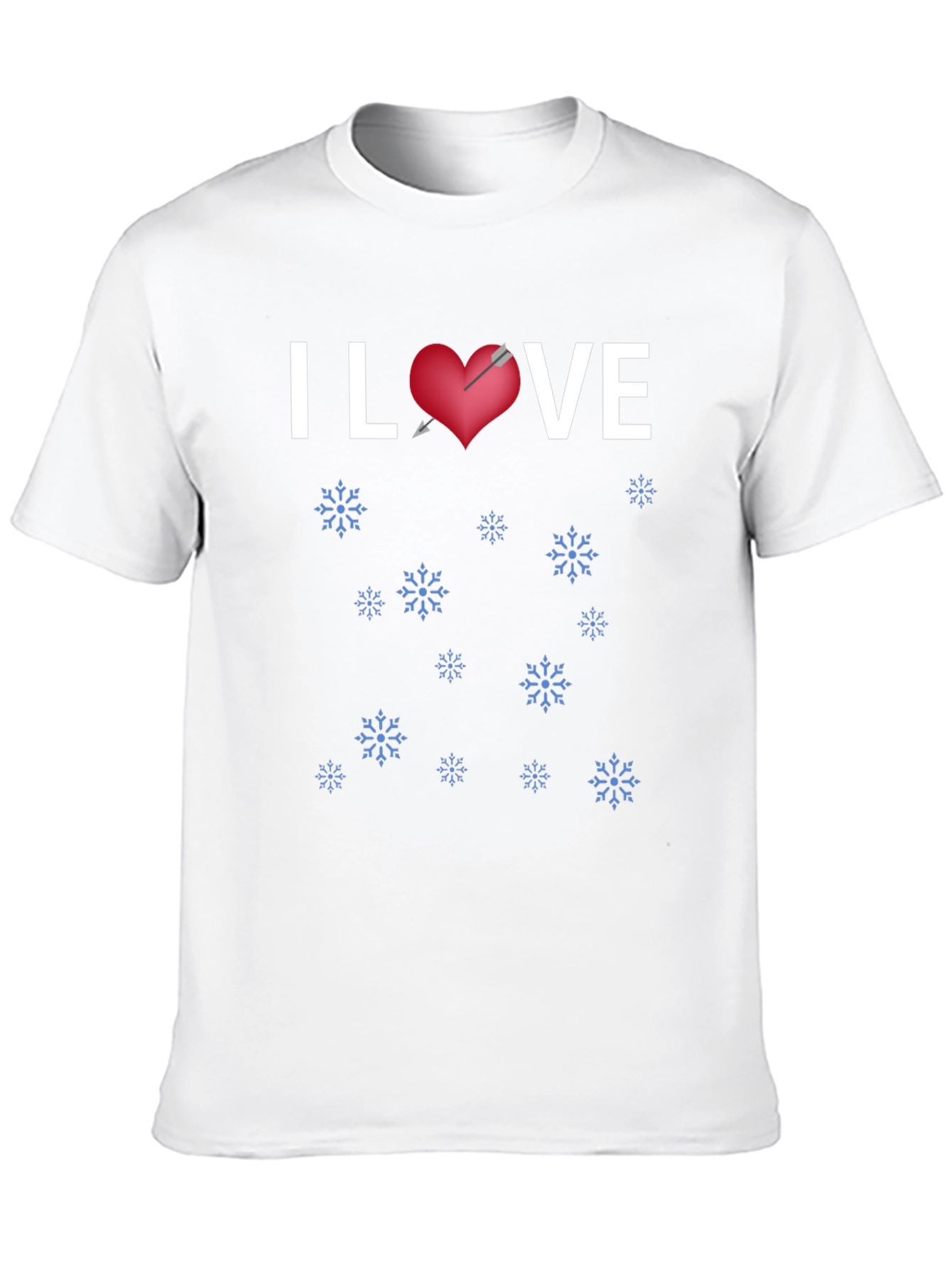 I Heart VE Winter Snowflakes T-Shirt