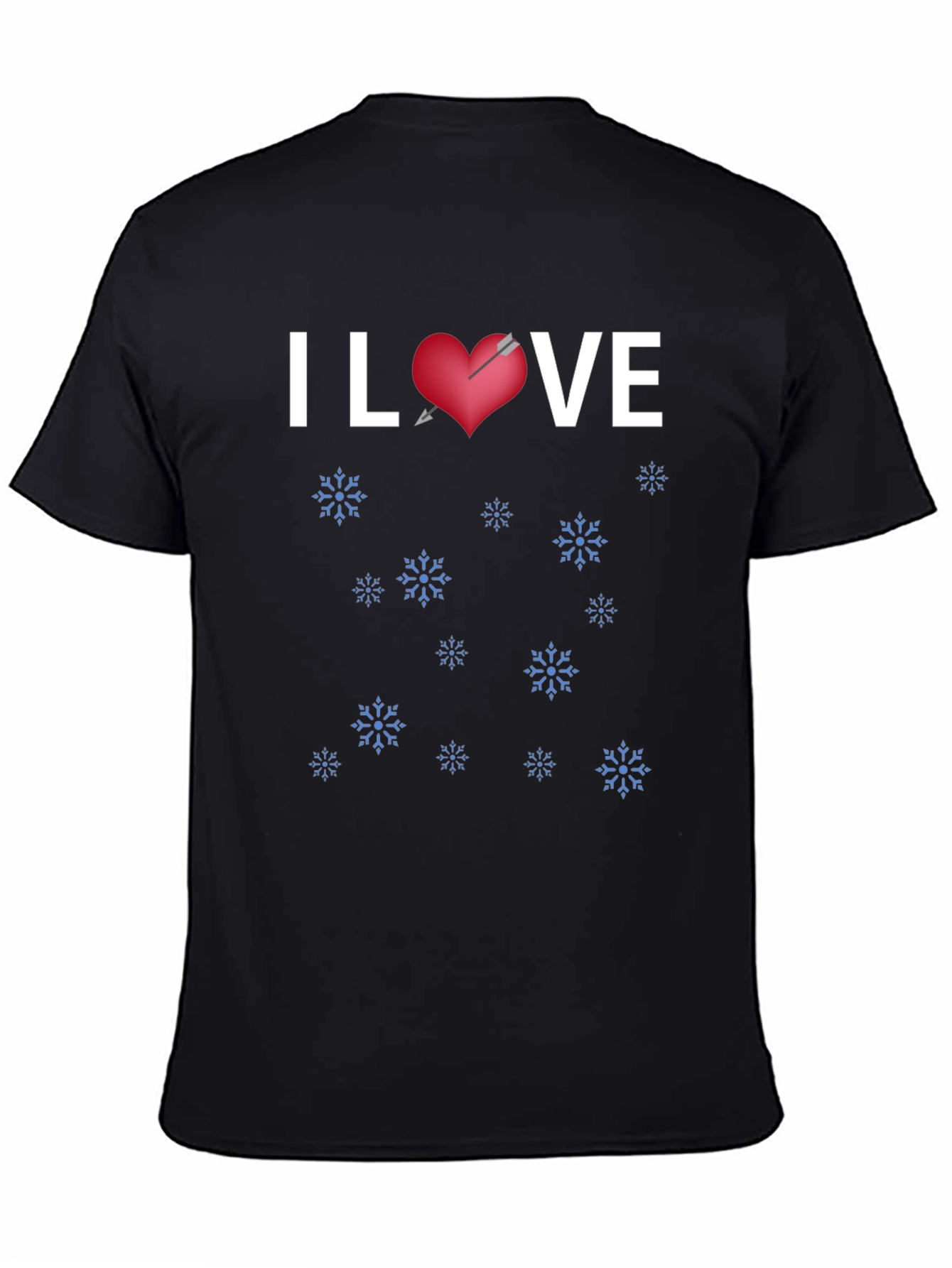 I Heart VE Winter Snowflakes T-Shirt
