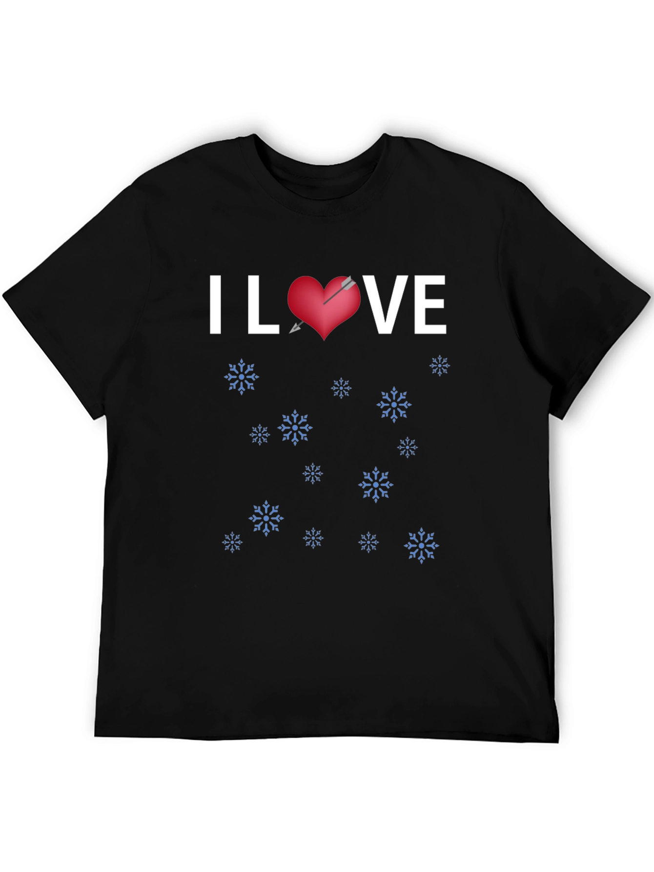 I Heart VE Winter Snowflakes T-Shirt