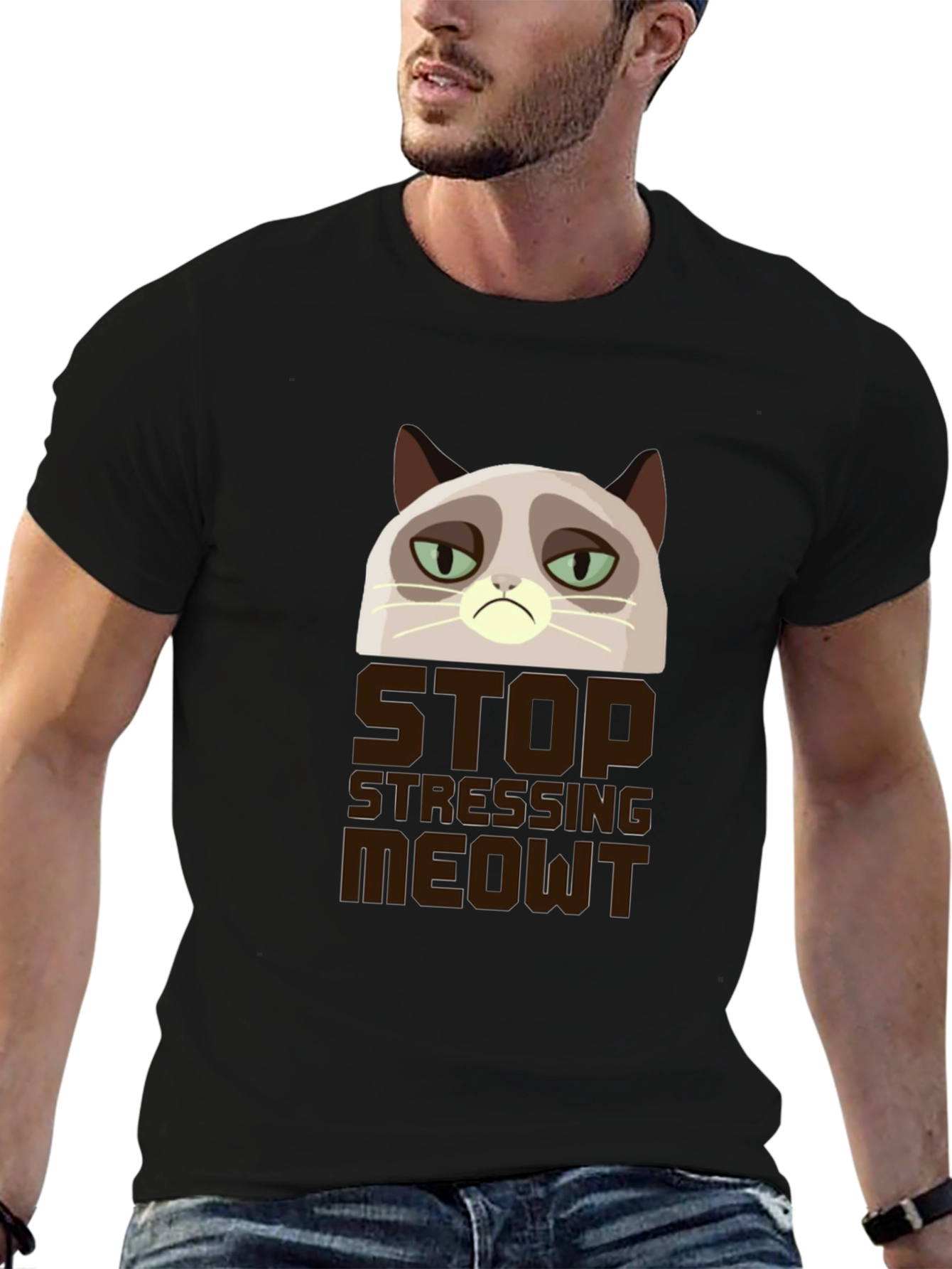 Grumpy Cat Stop Stressing Meowt T-Shirt