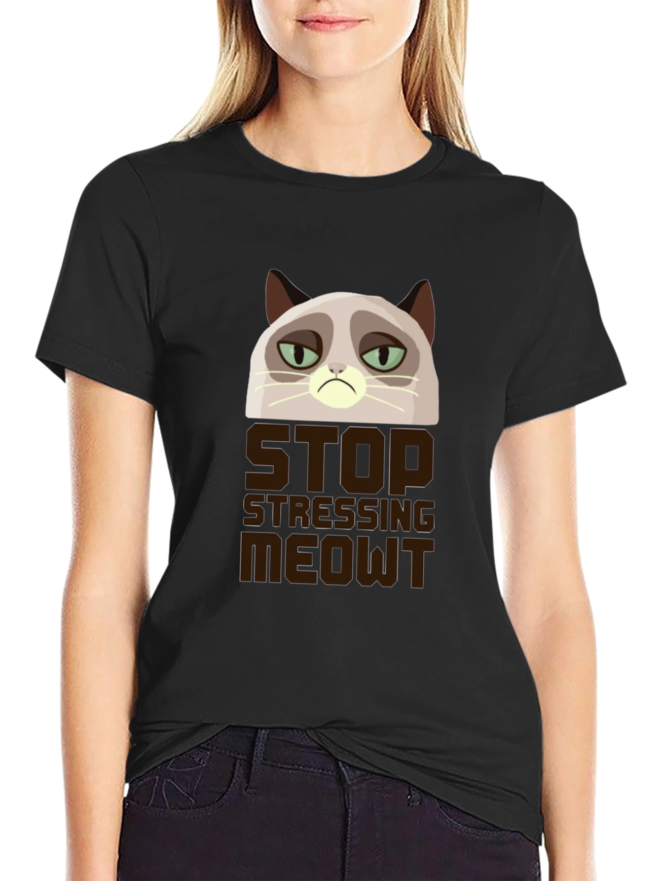 Grumpy Cat Stop Stressing Meowt T-Shirt